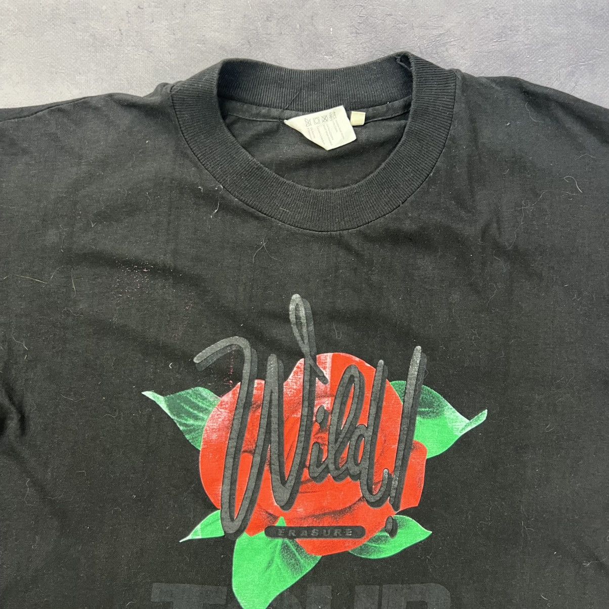 Vintage Rare! Erasure Wild Tour Concert Vintage Tee 1989 France Size US L / EU 52-54 / 3 - 4 Thumbnail