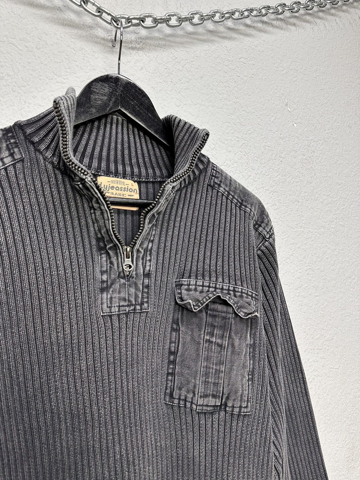Diesel Distressed Y2K Diesel Style Japan Gothic Faded Sweater Goa Size US L / EU 52-54 / 3 - 3 Thumbnail