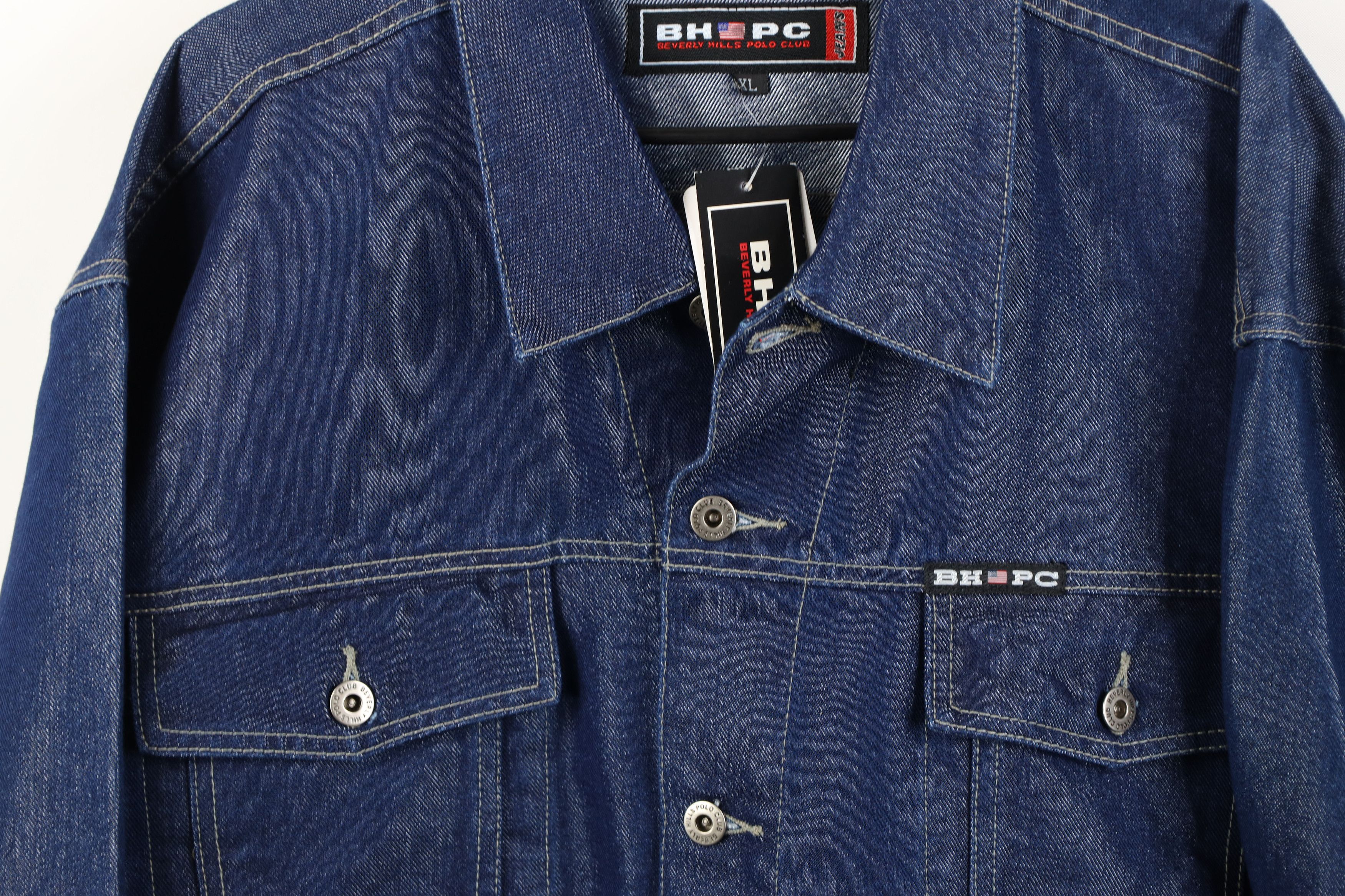 Vintage Deadstock Vintage 90s Y2K Streetwear Denim Jean Jacket Size US XL / EU 56 / 4 - 3 Thumbnail