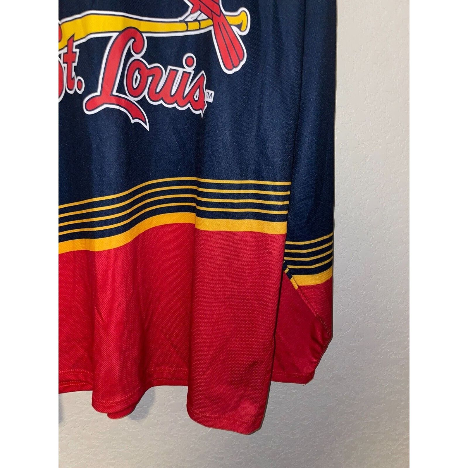 MLB Vintage St. Louis Cardinals Jersey Team Blue Red Top Y2K XL Size US XL / EU 56 / 4 - 5 Thumbnail