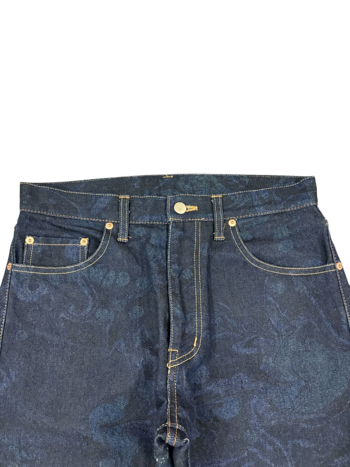 Comme des Garcons Homme RARE CDG Homme Floral Paisley Jacquard Artisanal Jeans Size US 31 - 4 Thumbnail