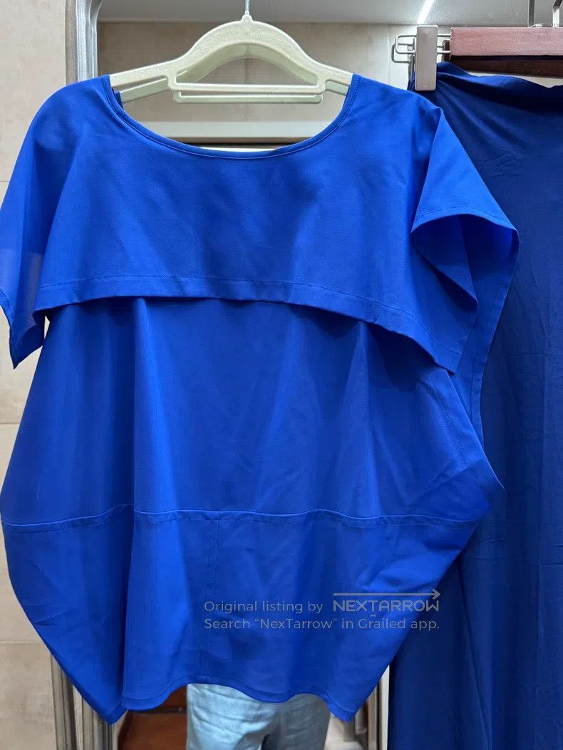 Issey Miyake Issey Miyake Blue Short Sleeve T-shirt Size S / US 4 / IT 40 - 7 Thumbnail