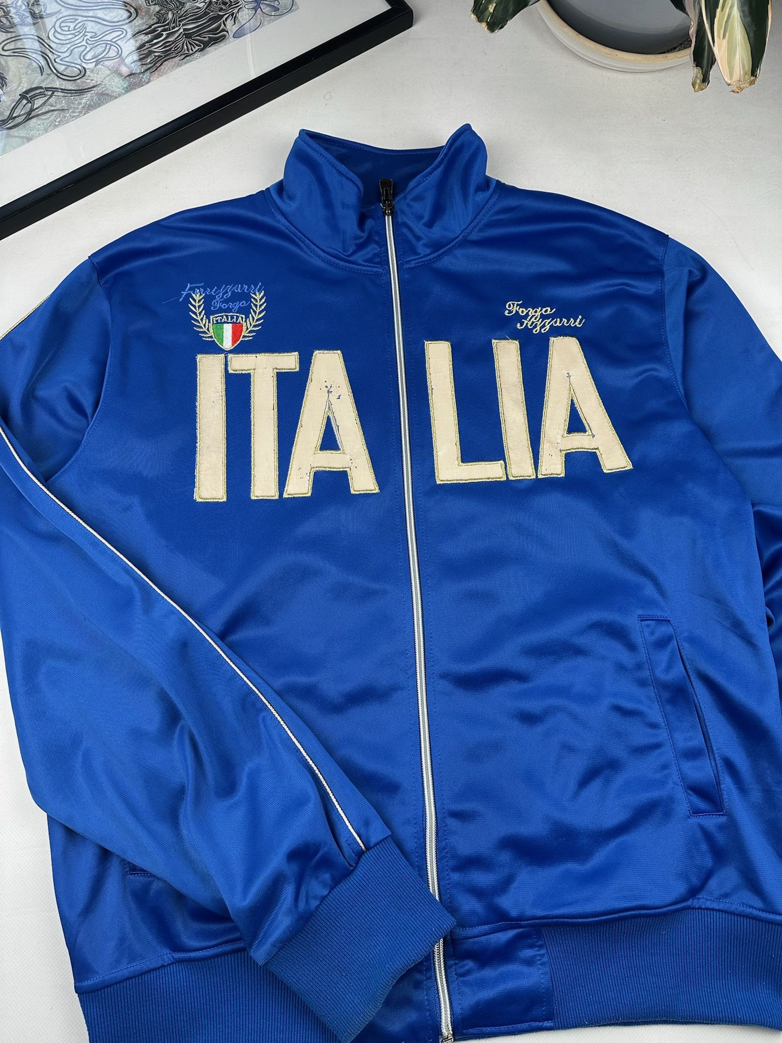 Japanese Brand CRAZY ITALIA TRACK TOP JACKET Y2K RARE KAPPA STYLE Size US XL / EU 56 / 4 - 3 Thumbnail