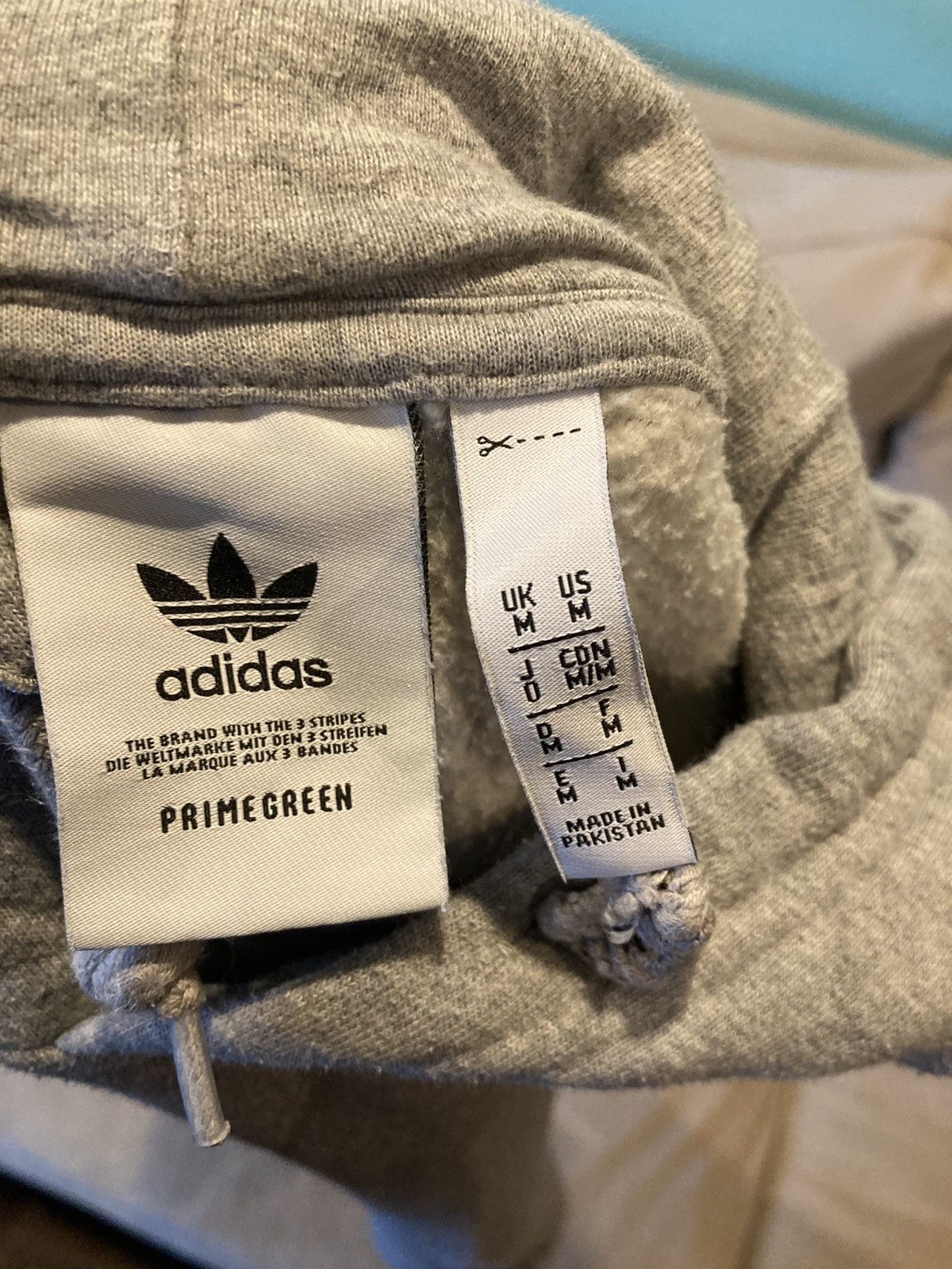 Adidas Grey adidas hoodie Size US M / EU 48-50 / 2 - 2 Thumbnail