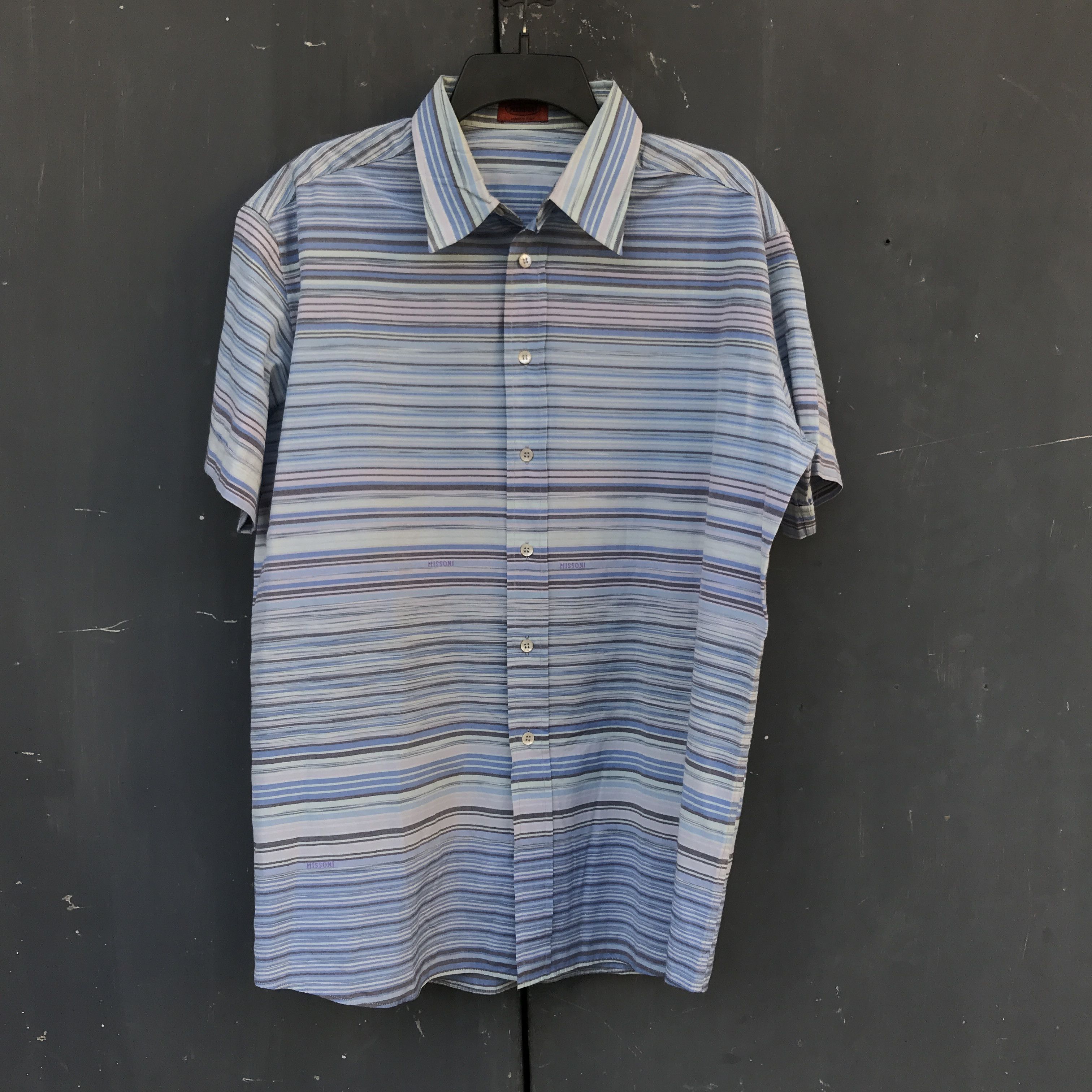 Missoni MISSONI STRIPES LITTLE PATERN BUTTON SHIRT Size US L / EU 52-54 / 3 - 1 Thumbnail