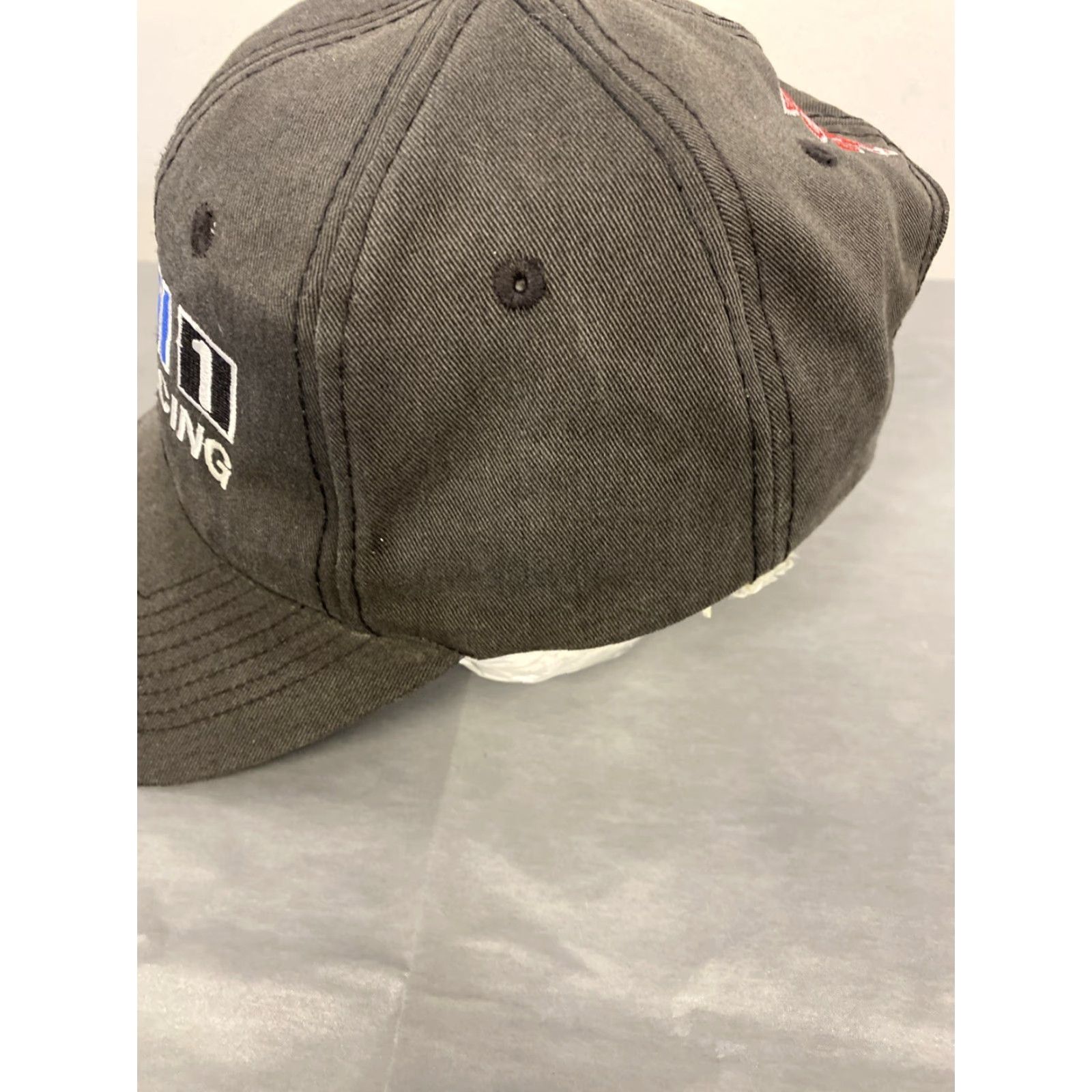 Vintage VINTAGE Mobil 1 Racing Snapback Hat Men Adjustable Charcoal Gray Pegasus Baseball Cap Size ONE SIZE - 3 Thumbnail