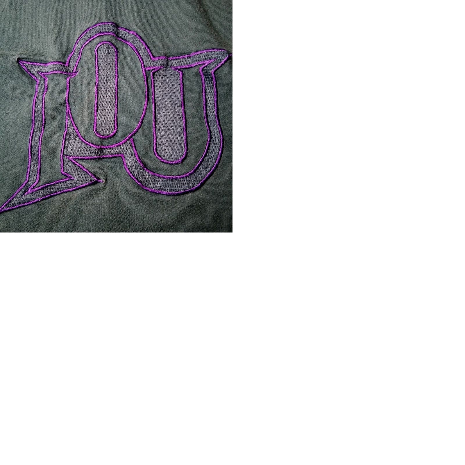 Altea VINTAGE IOU Shirt T-Shirt Men M Teal Purple Embroidered Hooded 1990s Retro Streetwear Size US M / EU 48-50 / 2 - 9 Thumbnail