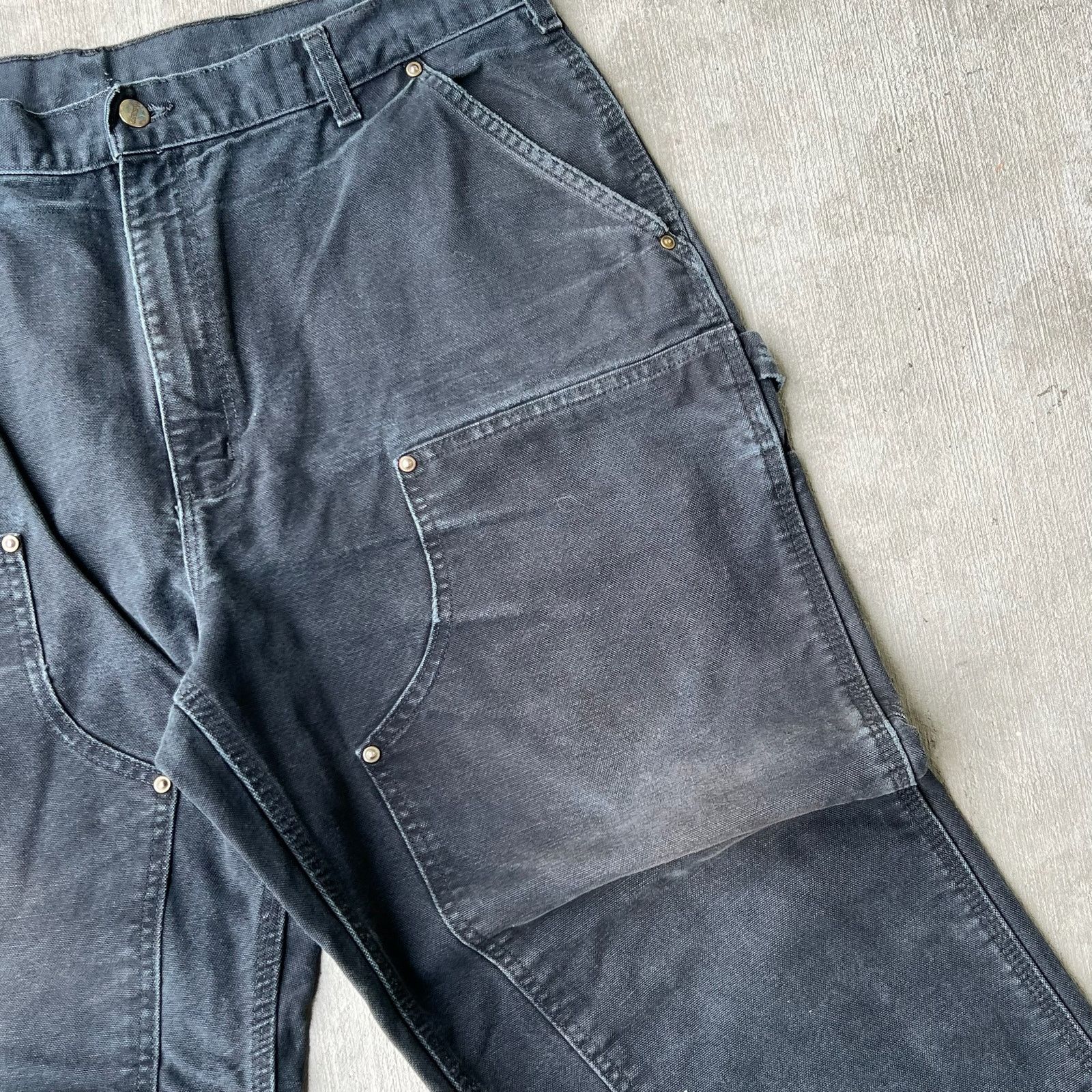 Carhartt × Vintage Carhartt black double knee work wear carpenter pants Size US 37 - 9 Thumbnail
