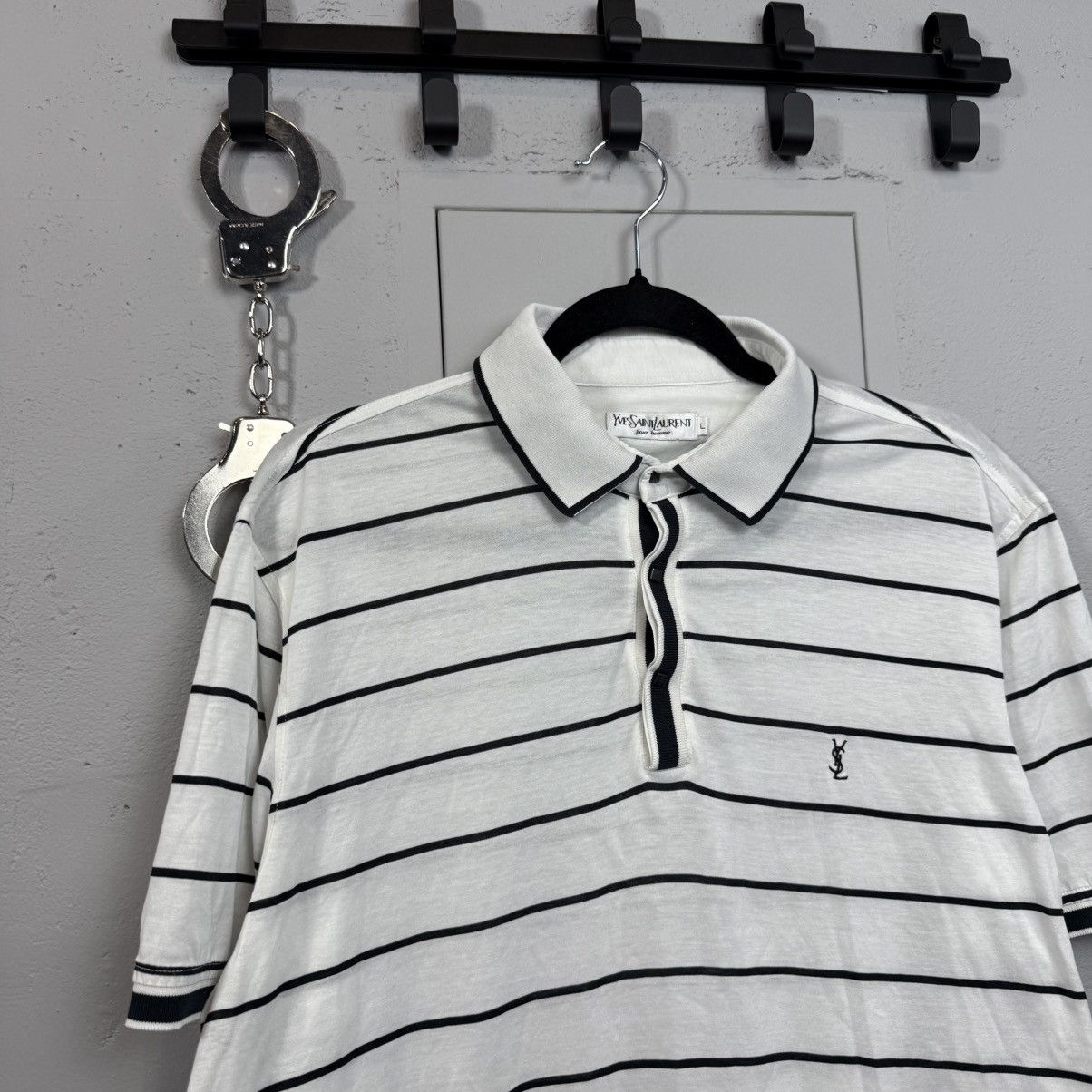 Yves Saint Laurent Vintage Yves Saint Lauren Polo Shirt Size US L / EU 52-54 / 3 - 3 Thumbnail