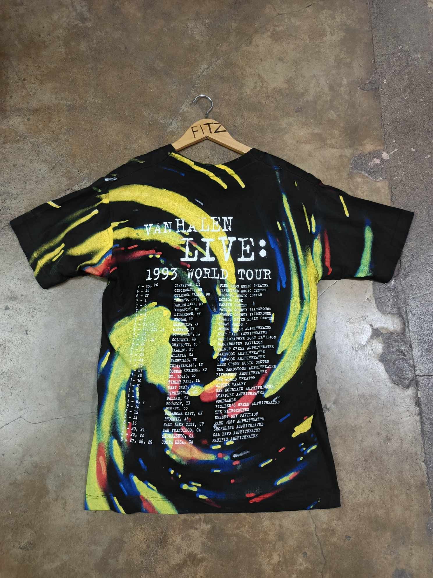 Fruit Of The Loom × Vintage Vintage Van Halen 1993 World Tour Tee Size US XL / EU 56 / 4 - 4 Thumbnail