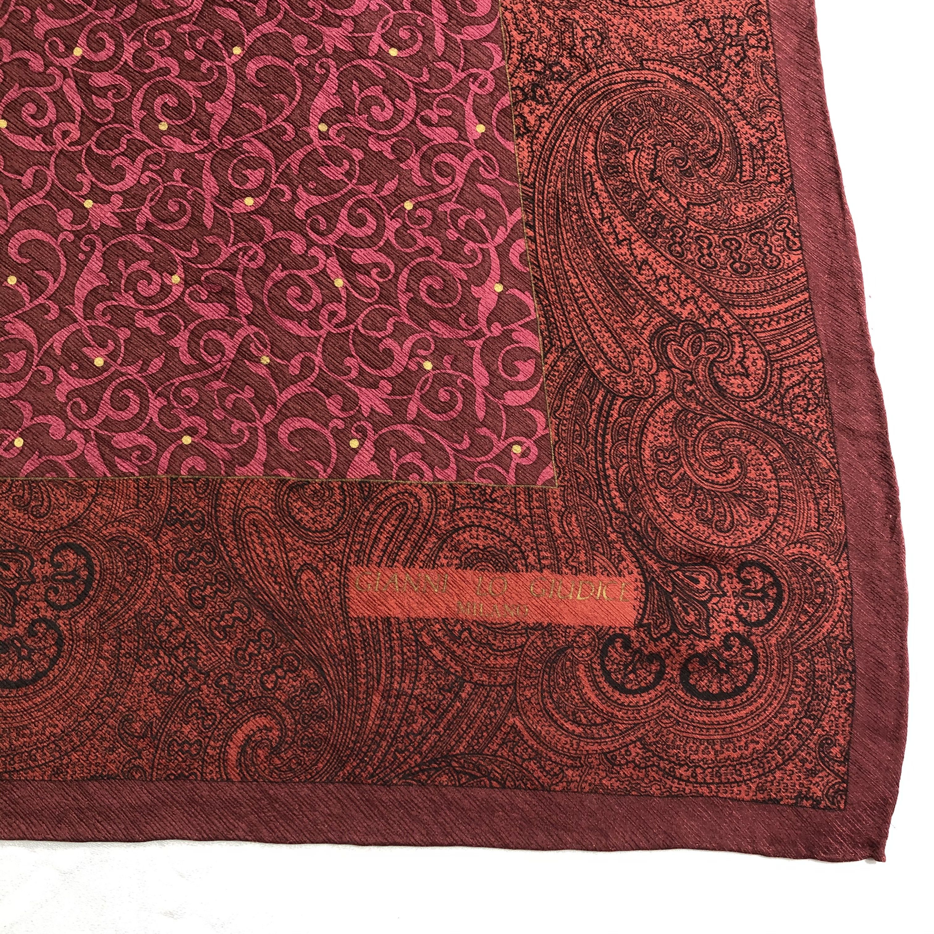 Vintage Vintage Gianni Lo Giudice Silk Scarf Size ONE SIZE - 4 Thumbnail