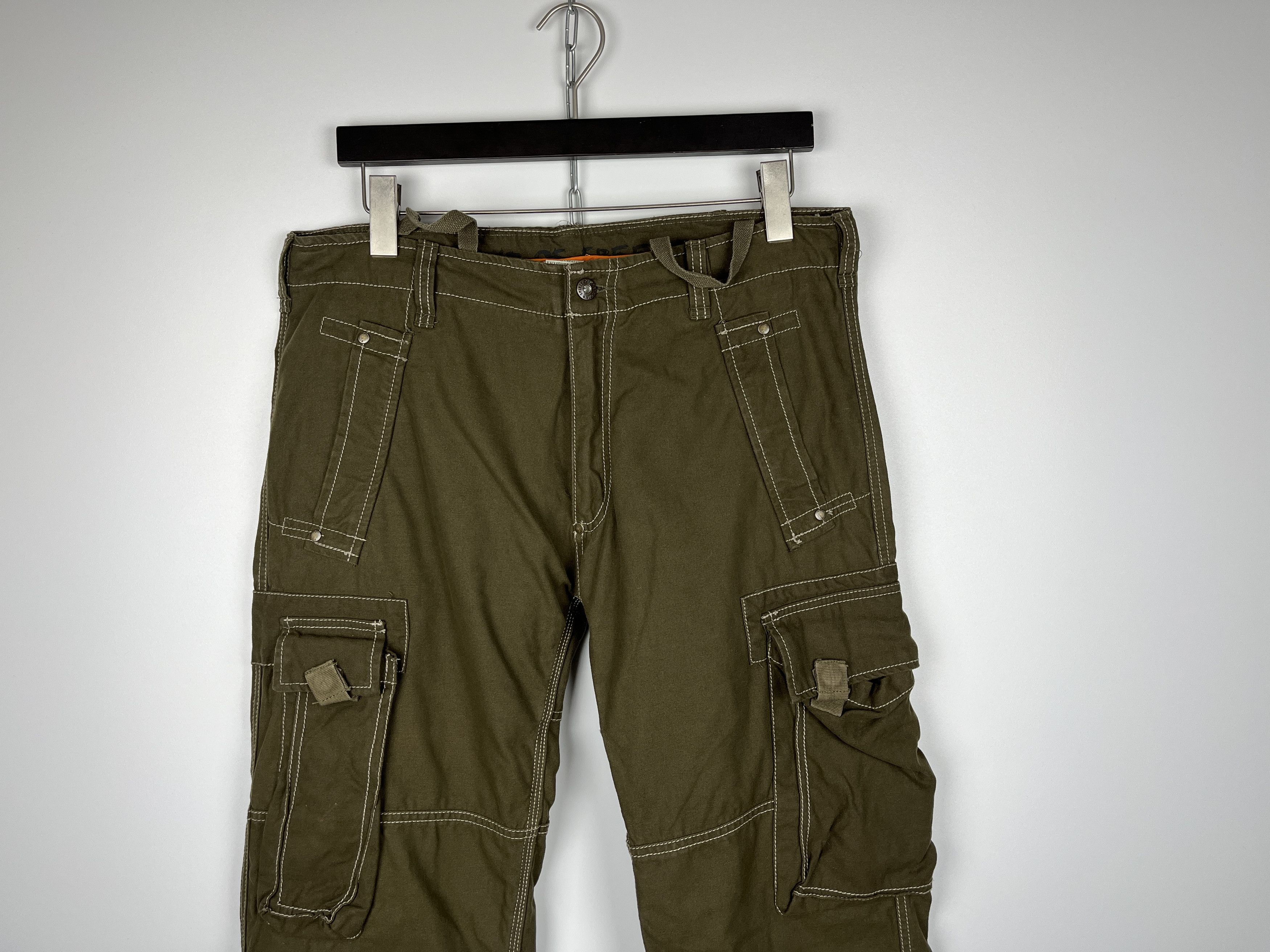 Vintage Vintage Avant Garde Cargo Bondage Multi-Pocket Pants Size US 33 - 4 Thumbnail
