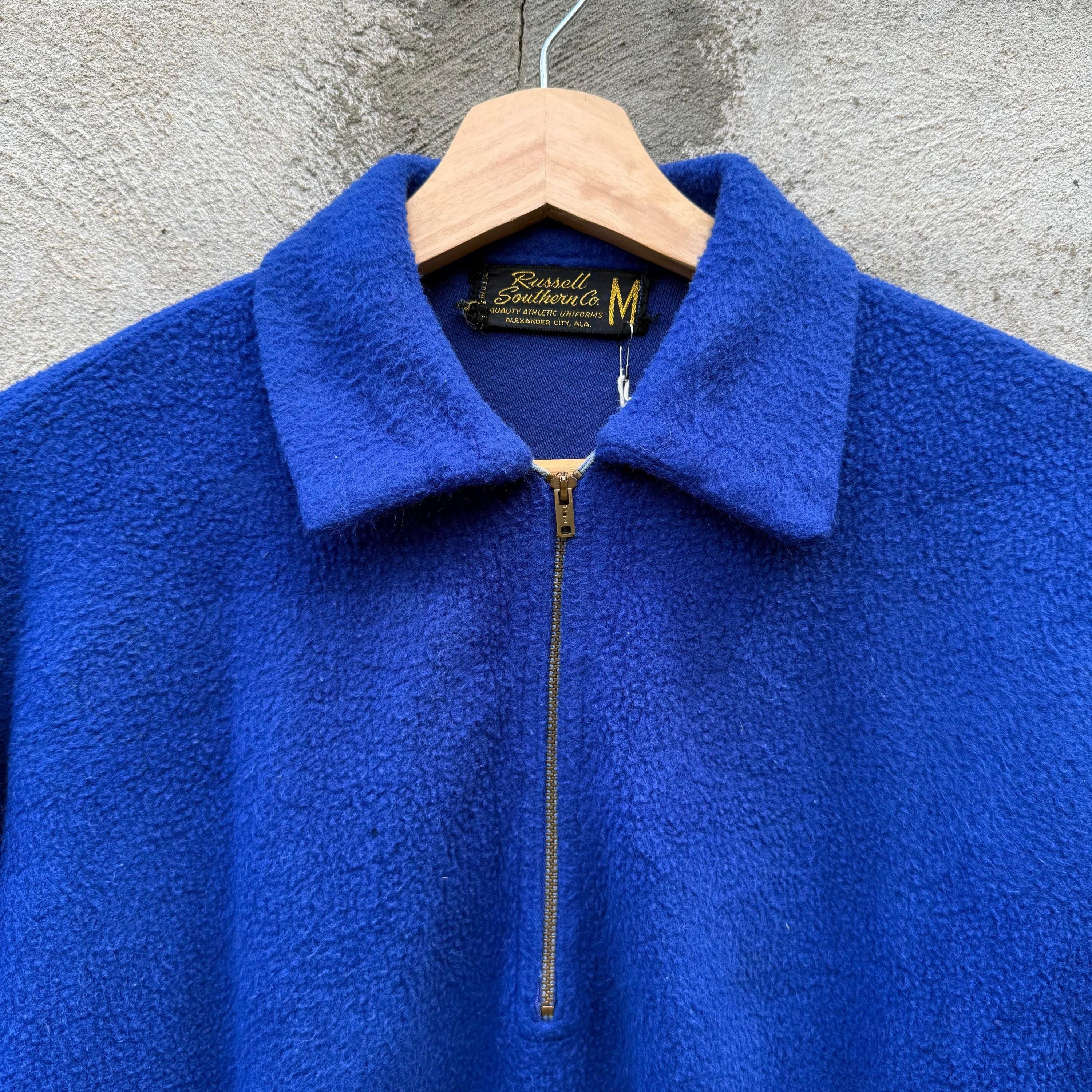 50's Vintage Russell Southern Half Zip Up Short Sleeve Sweat