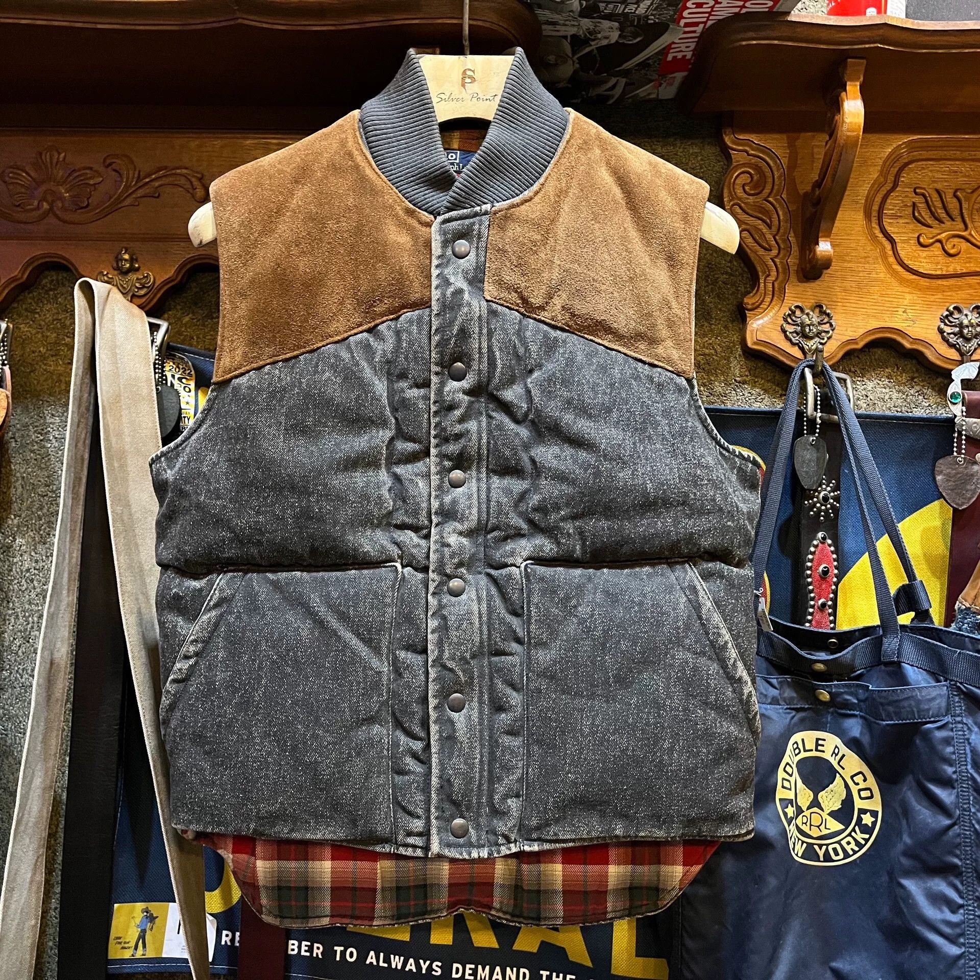 RRL Ralph Lauren rrl denim and suede sleeveless vest Size US M / EU 48-50 / 2 - 1 Thumbnail