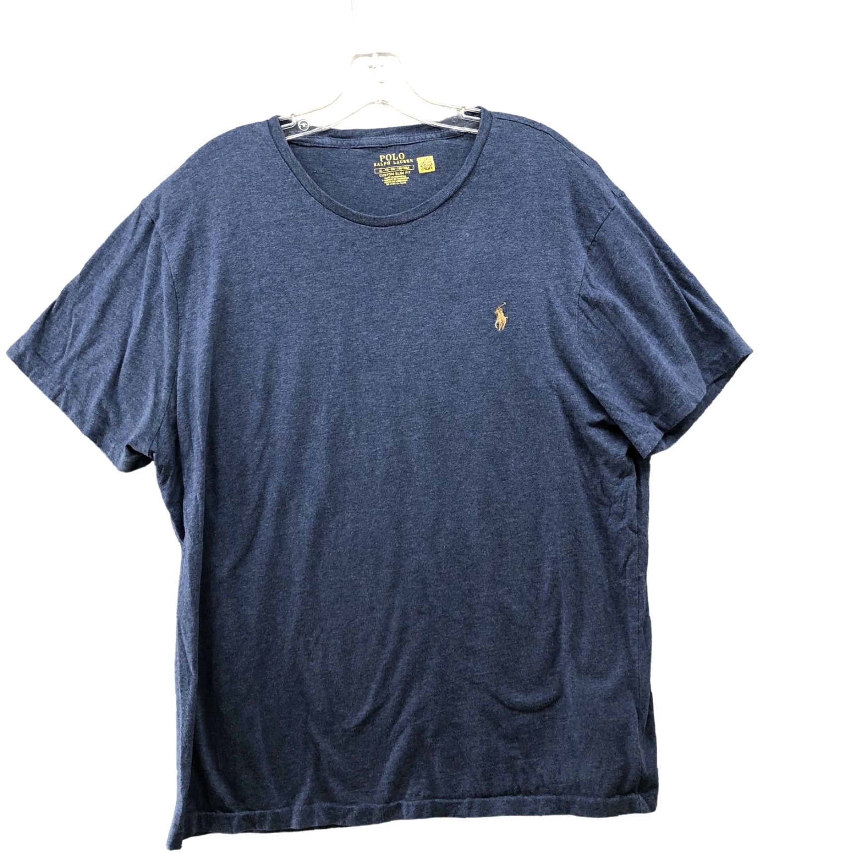 Polo Ralph Lauren Polo Ralph Lauren Polo Shirt Mens XL Blue Short Sleeve Pony Logo Slim Fit T-Shirt Size US XL / EU 56 / 4 - 2 Thumbnail