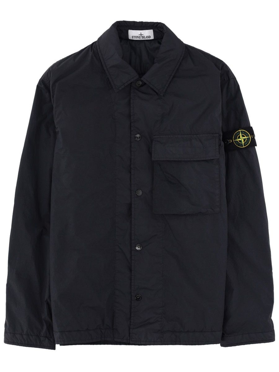 Stone Island STONE ISLAND PADDED OVERSHIRT - BLUE Size US XL / EU 56 / 4 - 1 Thumbnail