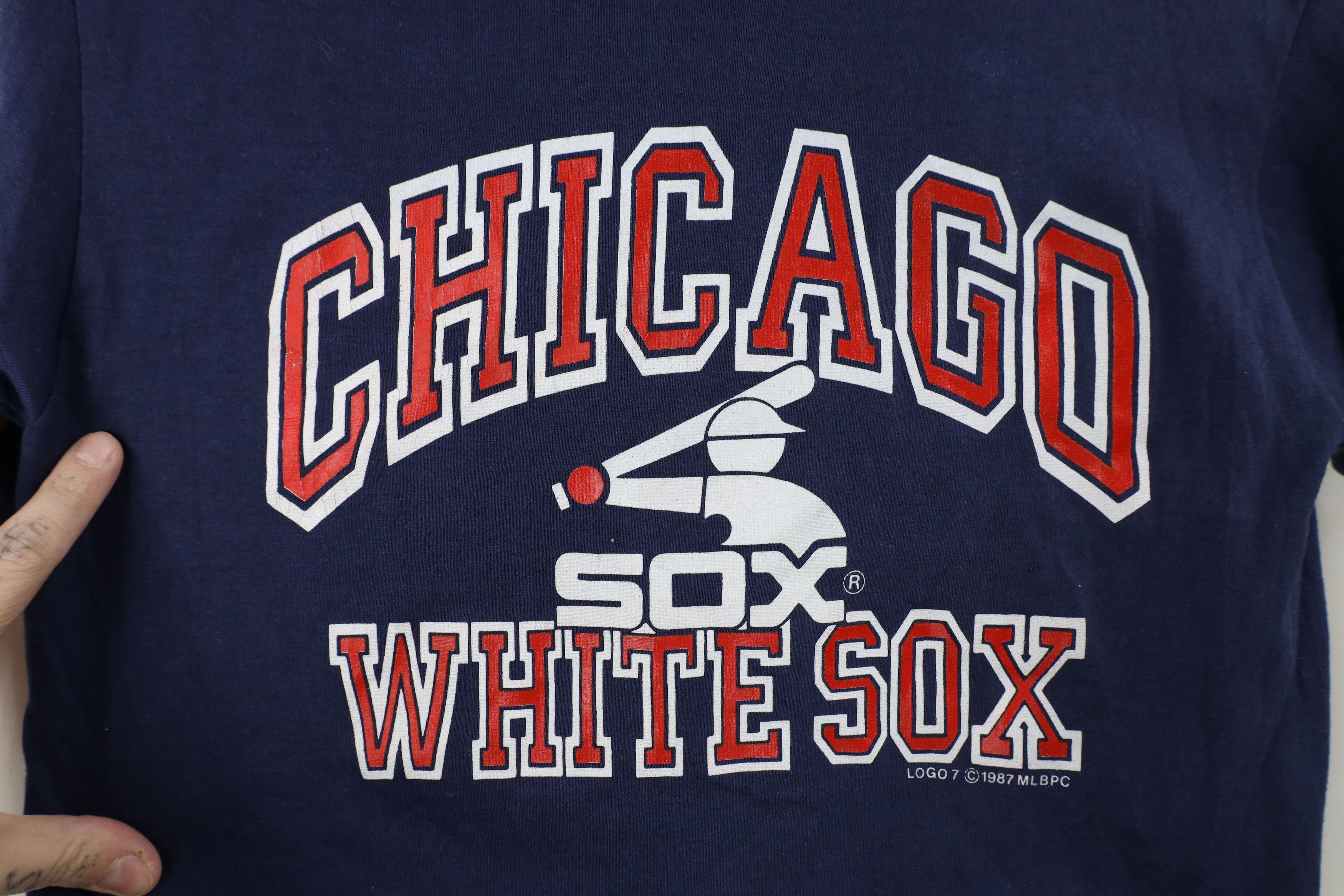 Vintage Vintage 80s Out Chicago White Sox Baseball T-Shirt Blue USA Size US S / EU 44-46 / 1 - 4 Thumbnail