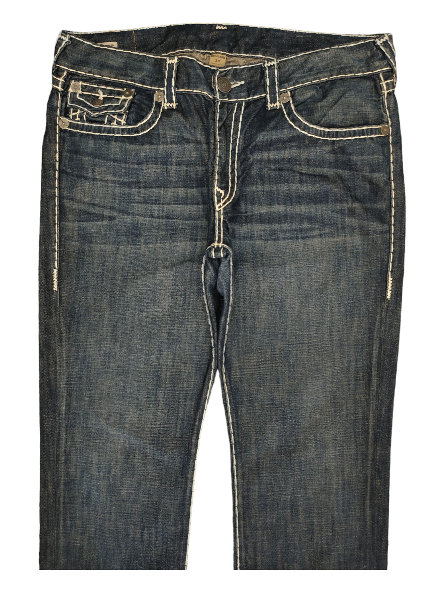 True Religion Vintage Y2k True Religion Big Stitch Denim Pants Streetwear Size US 38 / EU 54 - 10 Thumbnail