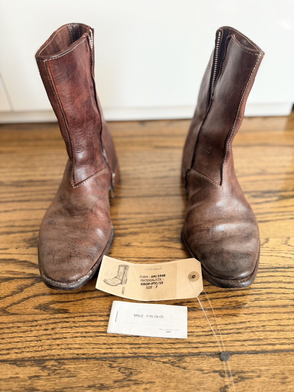 Carol Christian Poell Carol Christian Poell Side-Zip Boots - “Oxblood” Size US 7 / EU 40 - 6 Thumbnail
