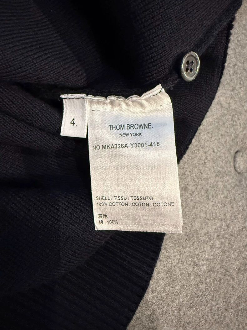 Thom Browne Thom Browne Classic double-sleeved knitted shirt Sweater 2 Size US XL / EU 56 / 4 - 5 Thumbnail