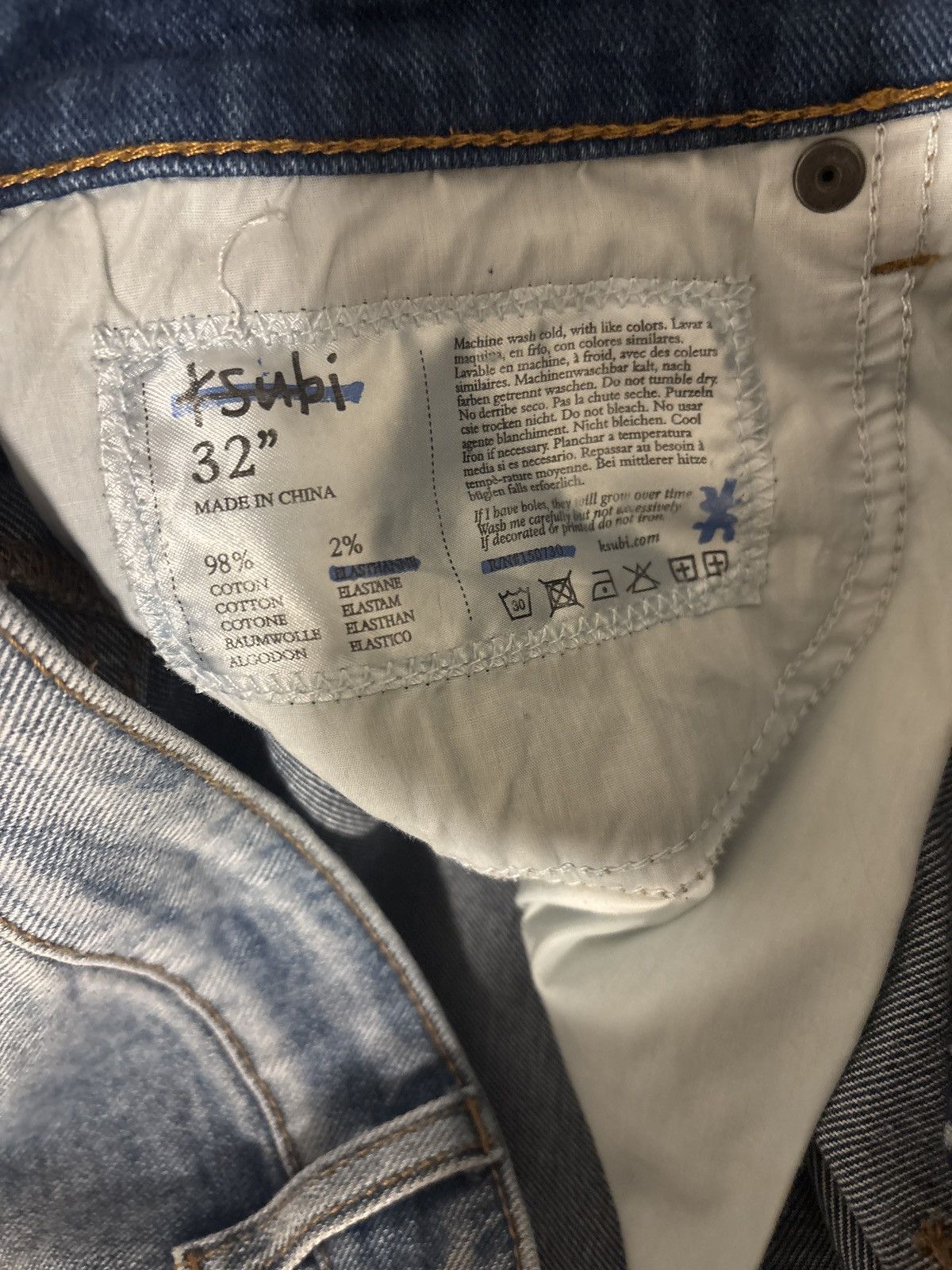 Ksubi Light Blue Ksubi Slim Fit Jeans Size US 32 / EU 48 - 1 Thumbnail