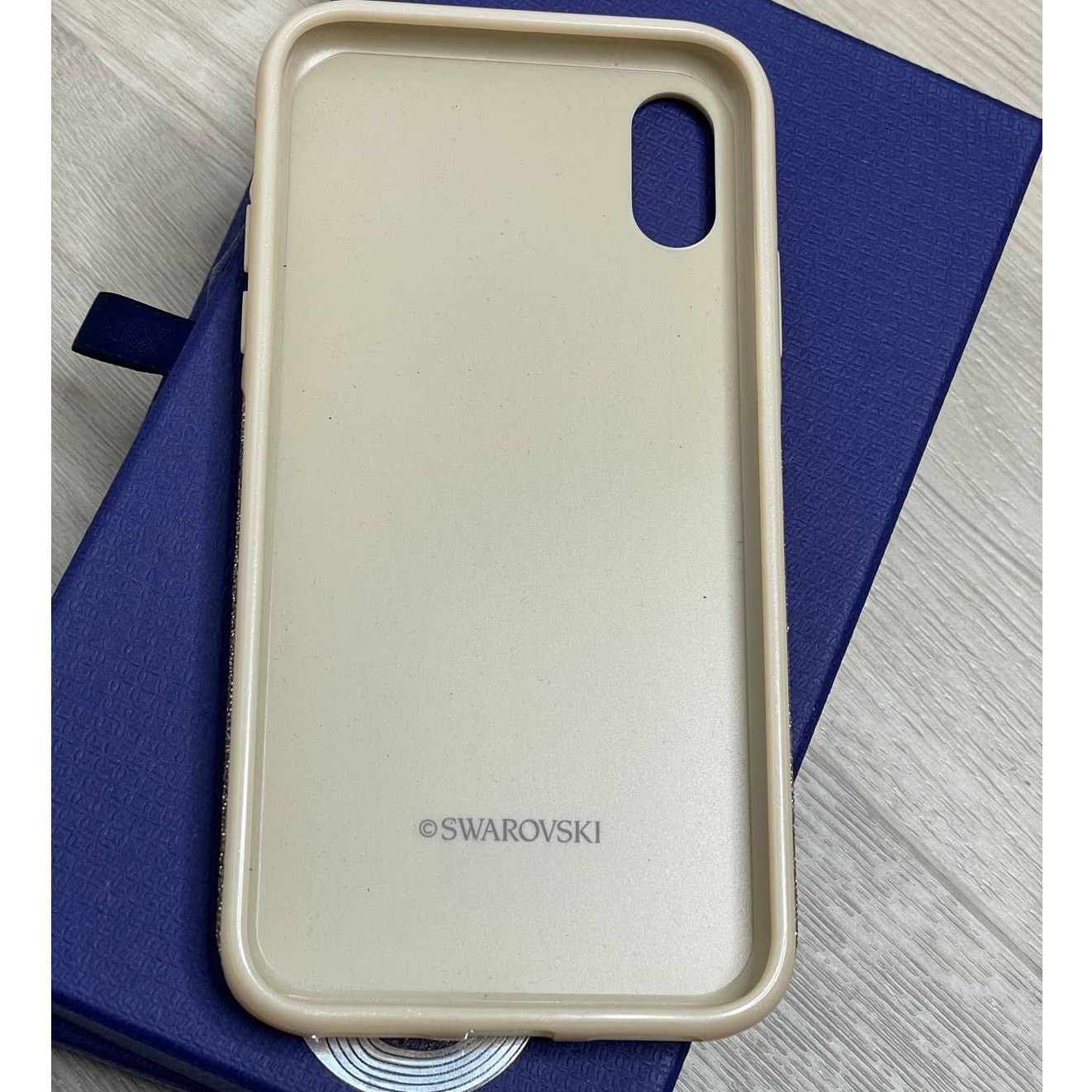 Swarovski High smartphone top case iPhone XS / X Gold tone