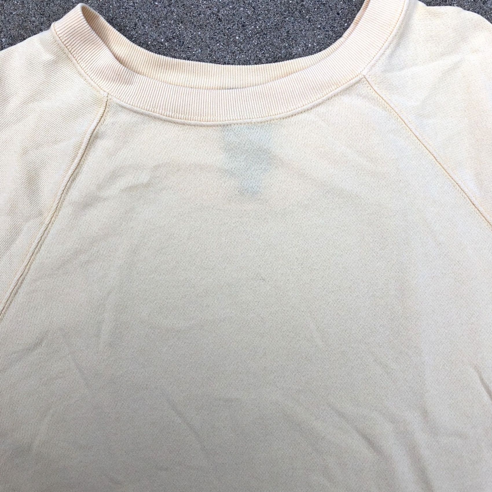 Gap GAP SWEATS Sweatshirt Women's SMALL Short Sleeve Crew Yellow Sweater Shirt Size S / US 4 / IT 40 - 2 Thumbnail