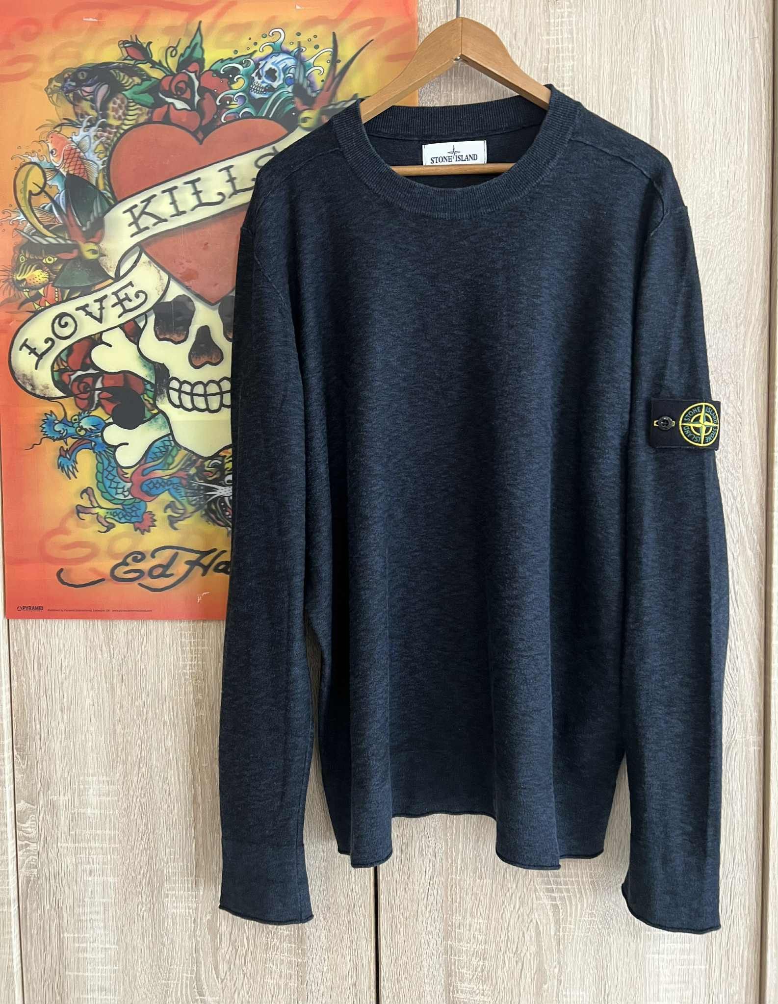 Stone Island Stone Island 2018 wool Blend Knit marl sweater Size US XXL / EU 58 / 5 - 1 Thumbnail