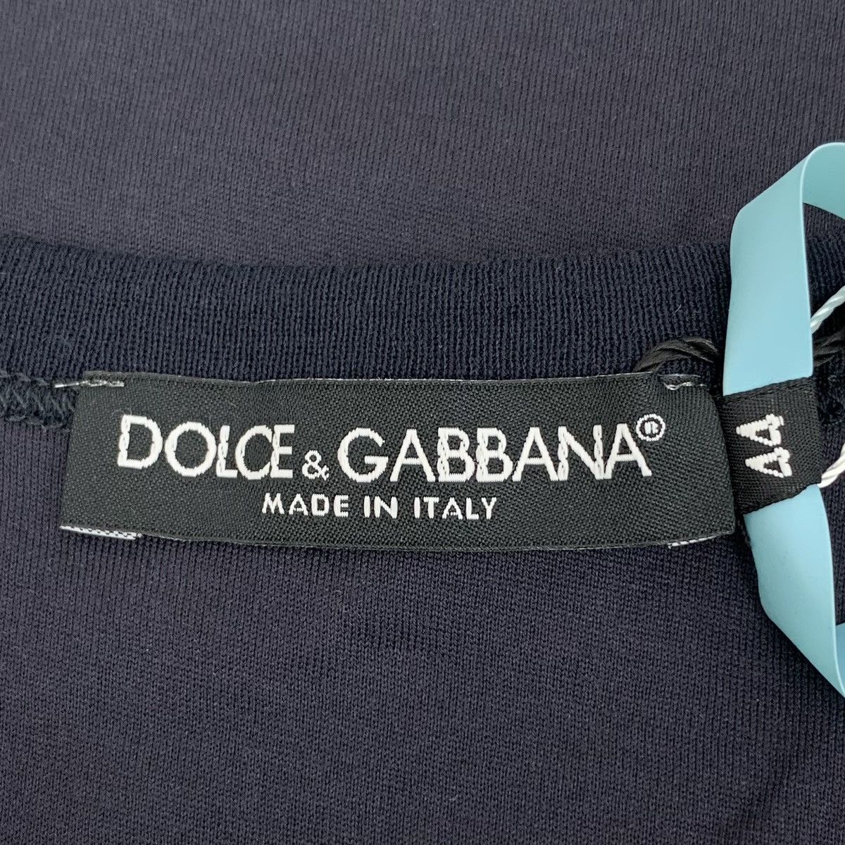 Dolce & Gabbana Dolce & Gabbana Navy Blue Dragon Print Short Sleeve K26WX Size US XS / EU 42 / 0 - 5 Thumbnail