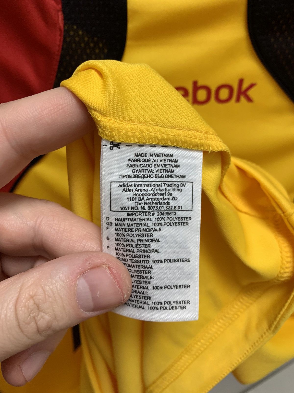 Reebok Lens racing club Rcl Reebok soccer jersey Xl France invicta Size US XL / EU 56 / 4 - 7 Thumbnail