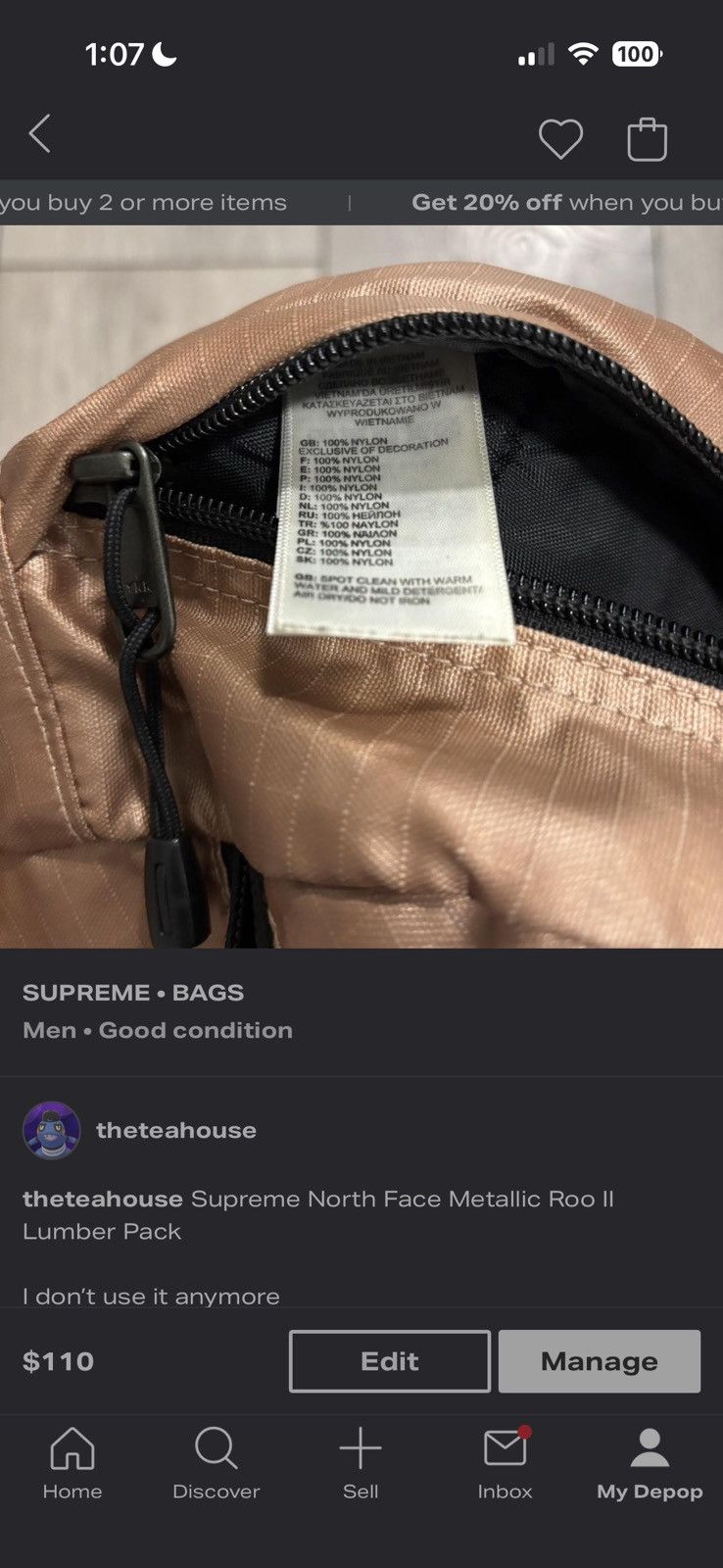 Supreme × The North Face Supreme North Face Metallic Roo IO Size ONE SIZE - 7 Thumbnail