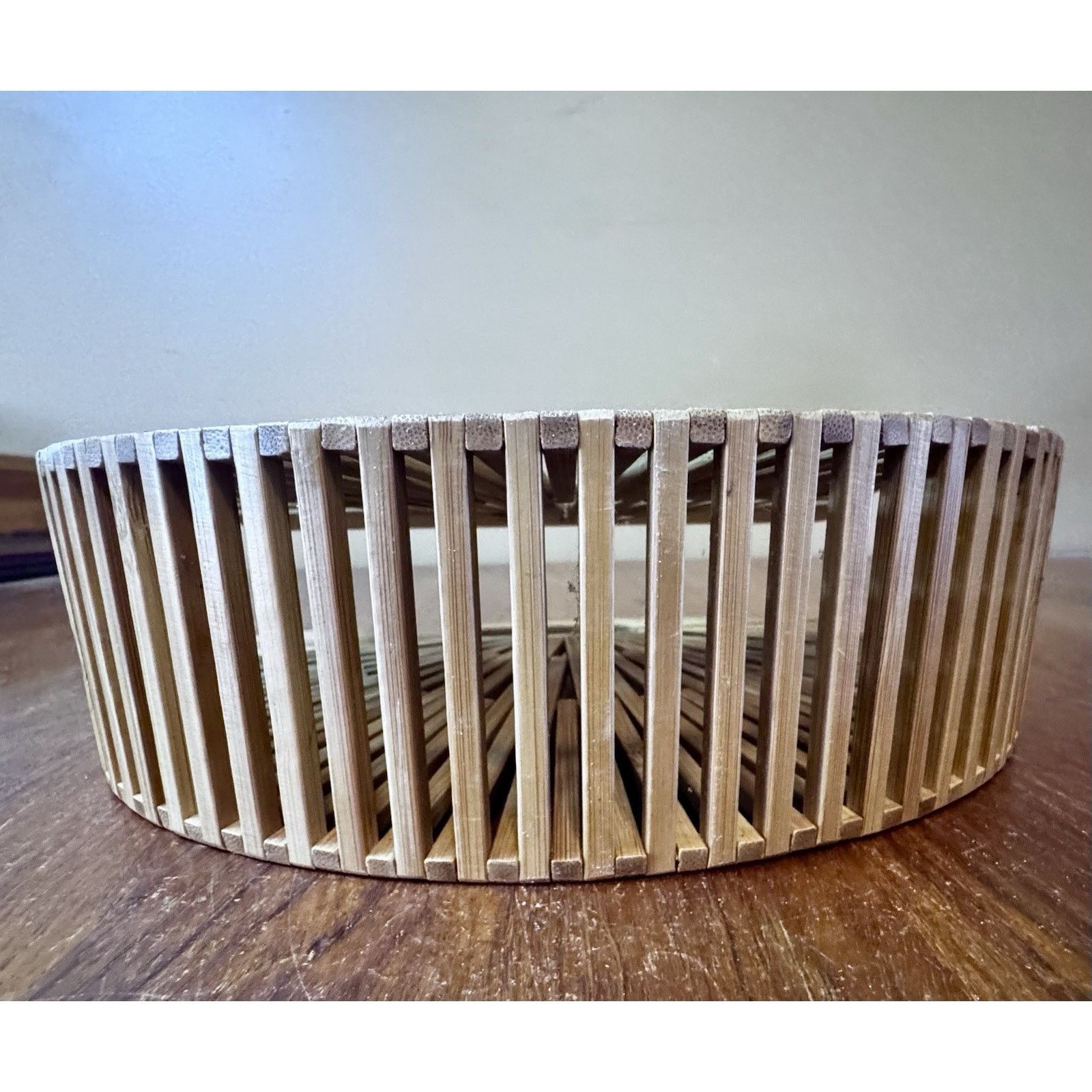 & Other Stories Bamboo Slat Beach Handbag Purse Wooden Boho Chic Unique Size ONE SIZE - 3 Thumbnail