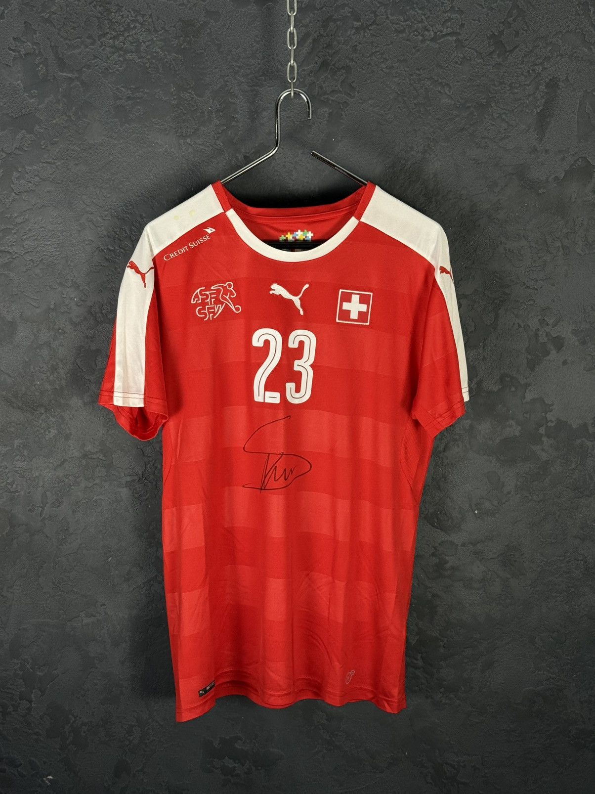Shaqiri Signed Switzerland #23 Football Shirt – Puma Jersey