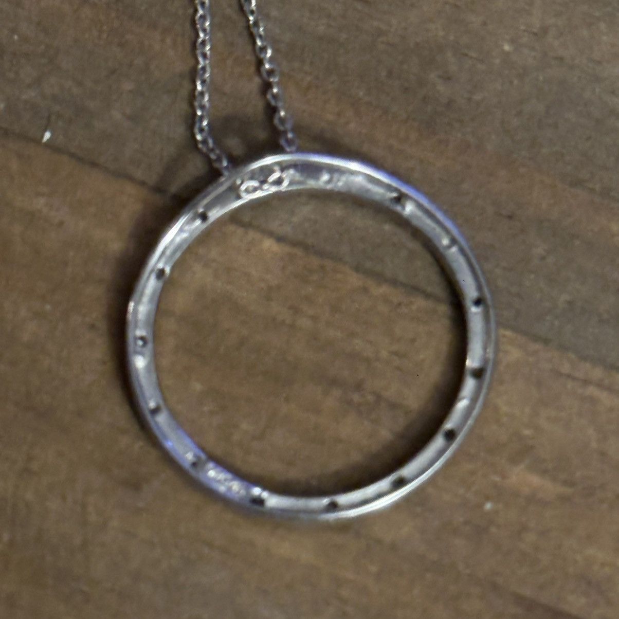 Vintage Vintage 925 Italy silver eternity pendant necklace Size ONE SIZE - 5 Thumbnail