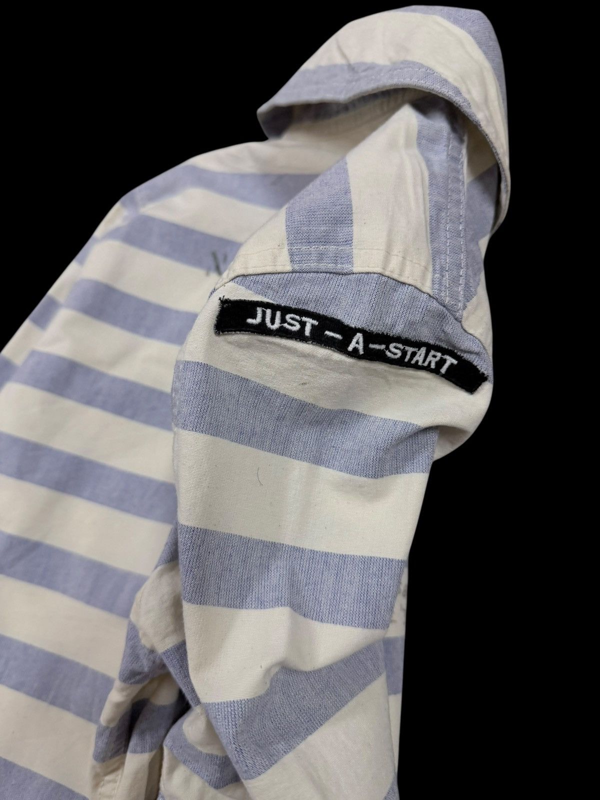 Denime Denime Dungaree Shawl Color Handloom Striped Jacket Size US S / EU 44-46 / 1 - 15 Thumbnail