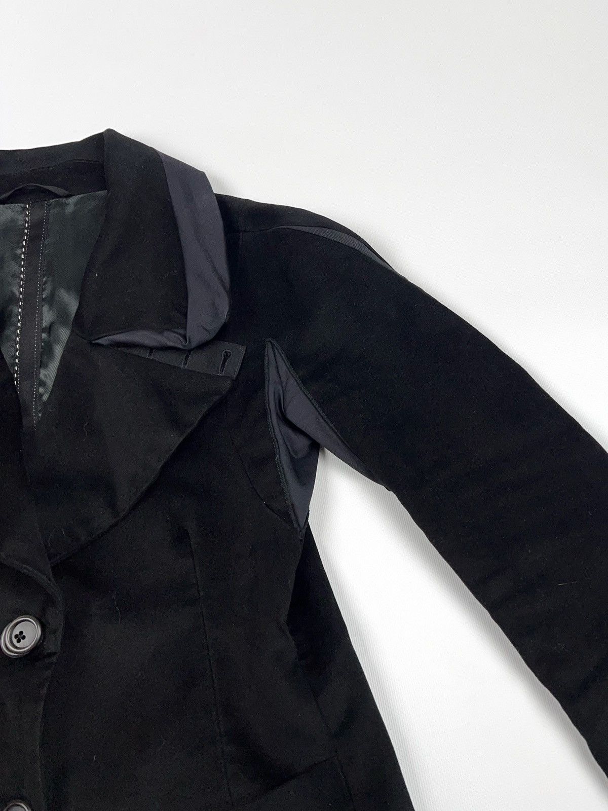 Marithe + Francois Girbaud Marithe Francois Girbaud Velour Blazer Jacket Size XS / US 0-2 / IT 36-38 - 11 Thumbnail