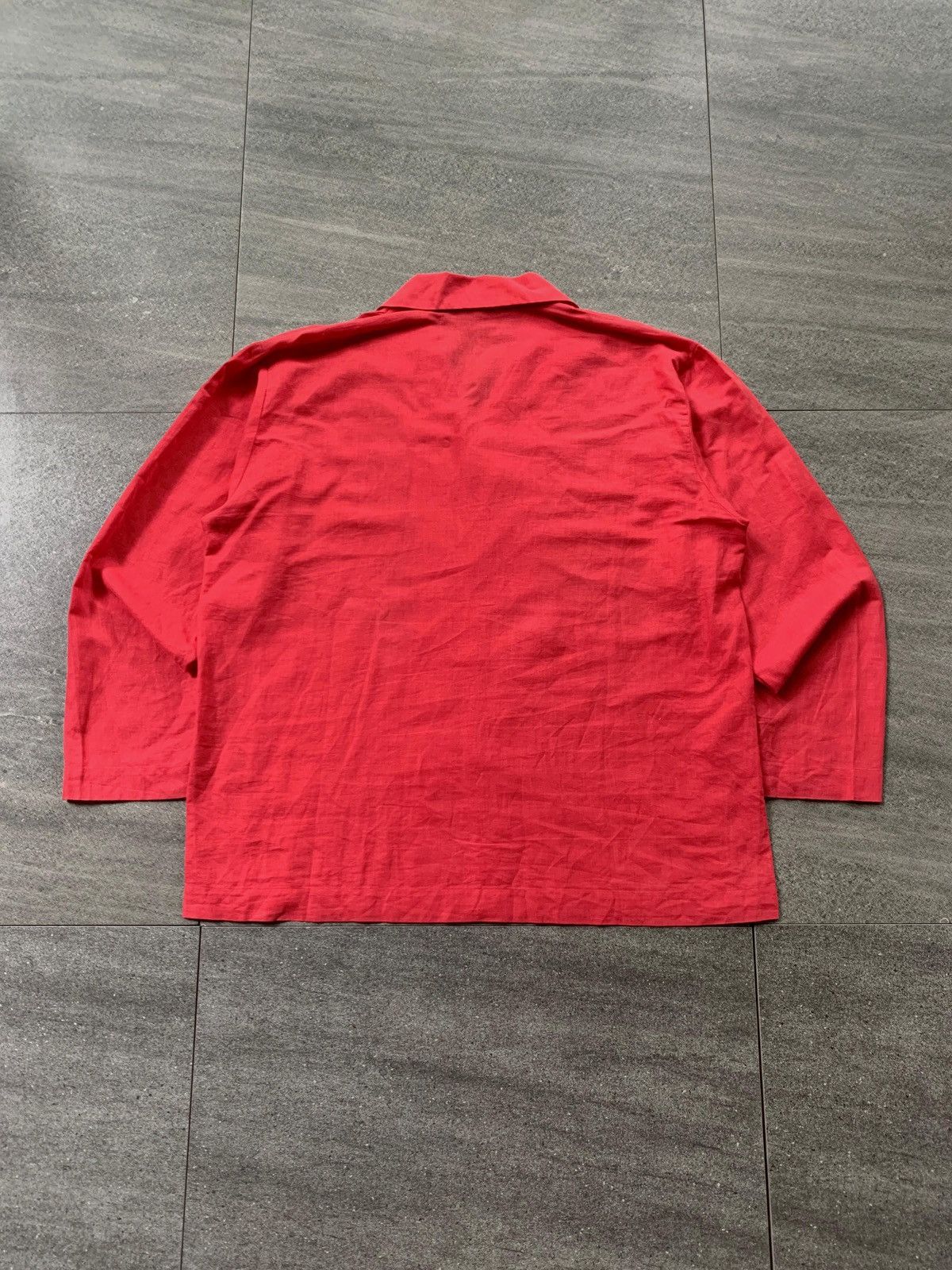 Homme Plisse Issey Miyake FREE TAX!l Homme Plisse Open Collar Shirt/Jacket Size US L / EU 52-54 / 3 - 4 Thumbnail