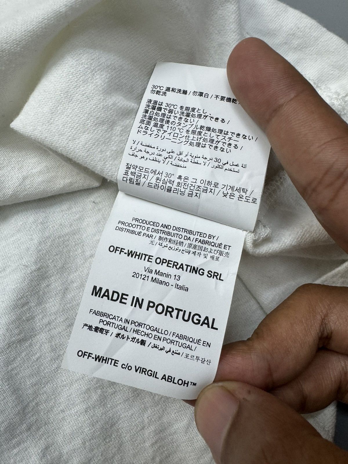 Off-White SS18 Off-White 'Golden Ratio' L/Sleeve Tshirts Size US L / EU 52-54 / 3 - 9 Thumbnail