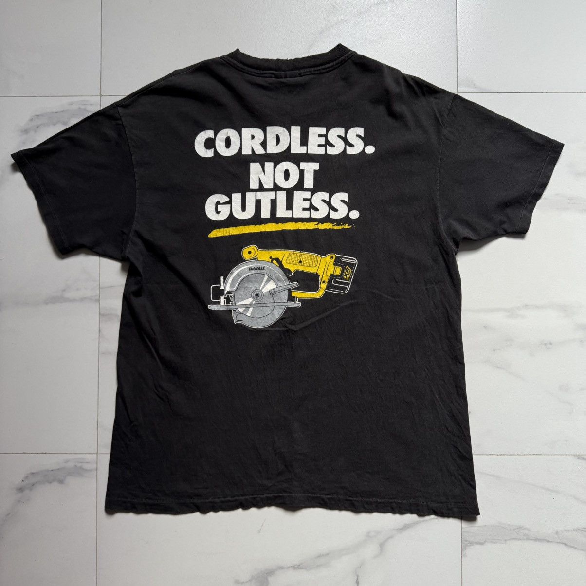 Hanes Vintage The DeWalt Challenge Distressed T-Shirt Size US XL / EU 56 / 4 - 3 Thumbnail