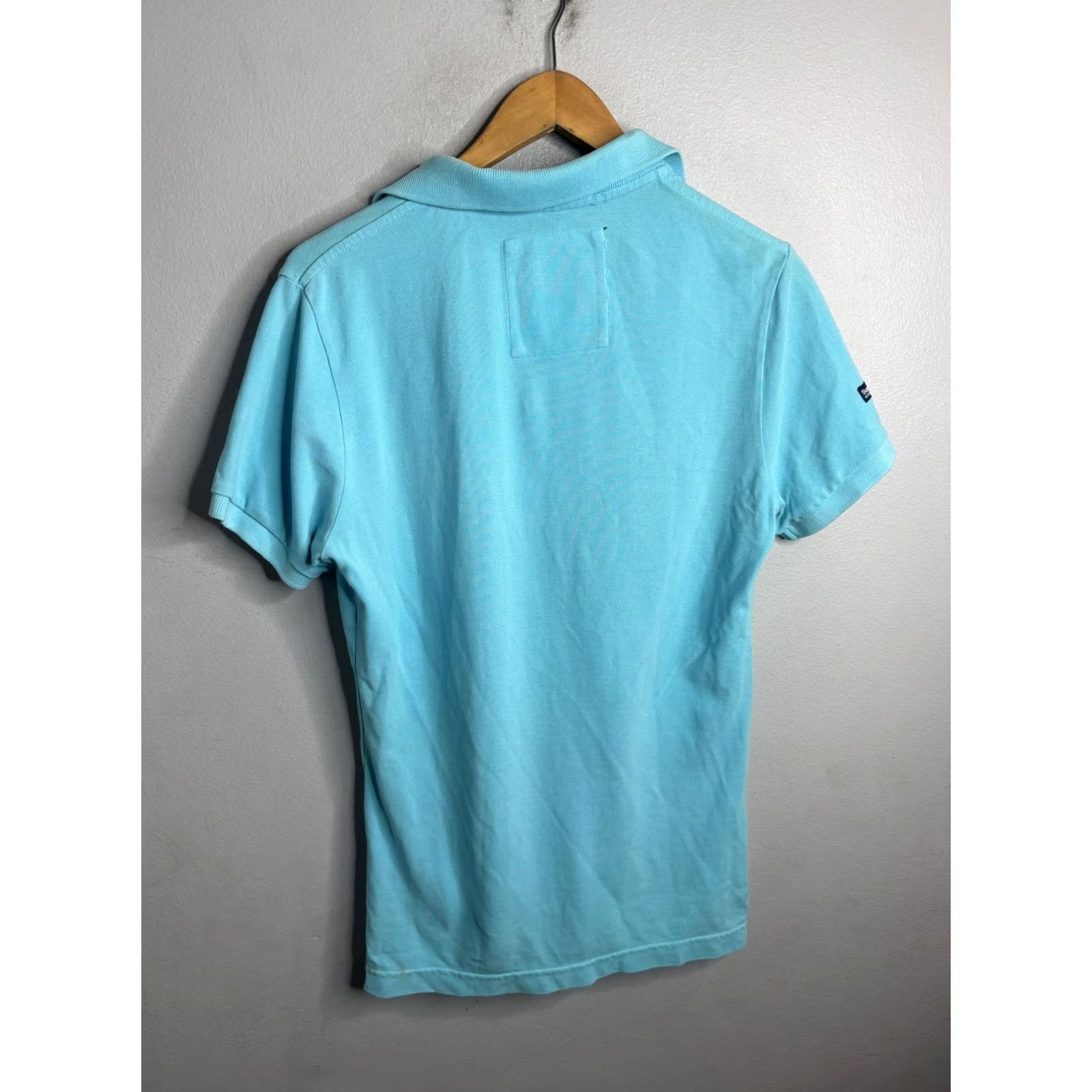Superdry Superdry Polo Shirt Mens Medium Blue Classic Pique Logo Knit Short Sleeve Size US M / EU 48-50 / 2 - 6 Thumbnail