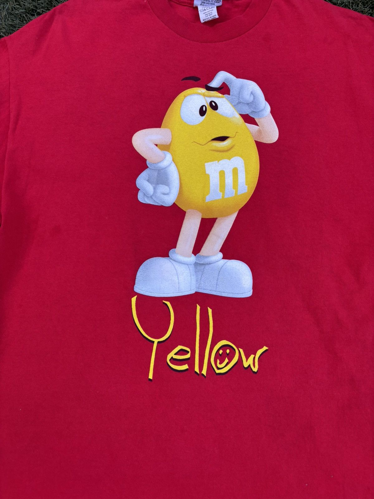 Other Vintage Y2K Yellow M&M t shirt Size US XL / EU 56 / 4 - 2 Thumbnail