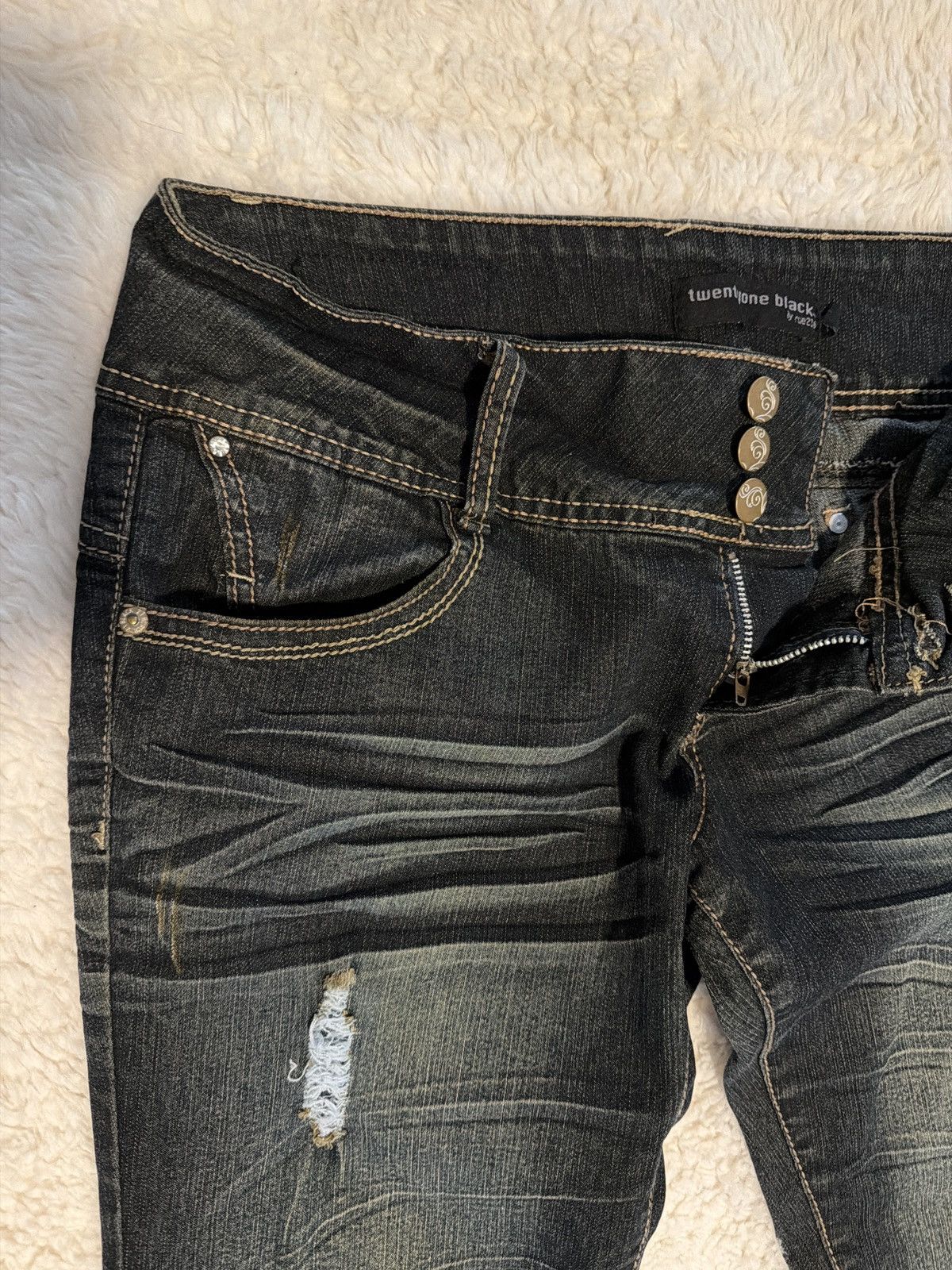rue21 twentyone black denim Size 34" / US 12 / IT 48 - 2 Thumbnail