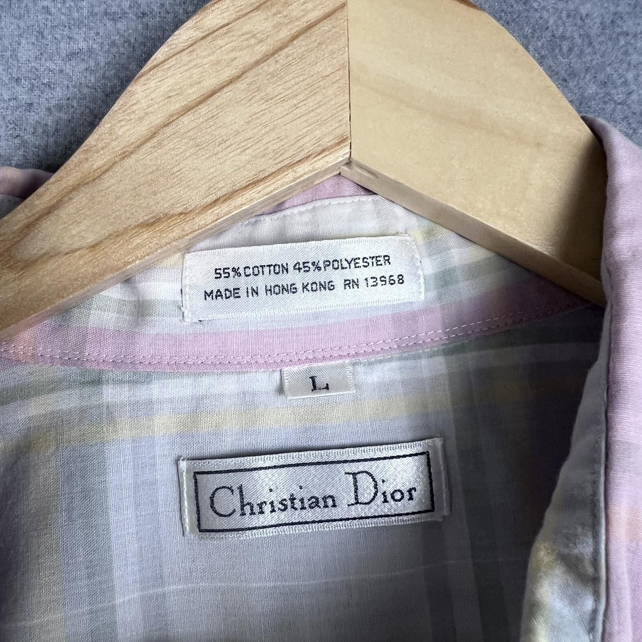Christian Dior Monsieur CHRISTIAN DIOR Vintage Mens Smart Shirt Short Sleeve L Size US L / EU 52-54 / 3 - 3 Thumbnail