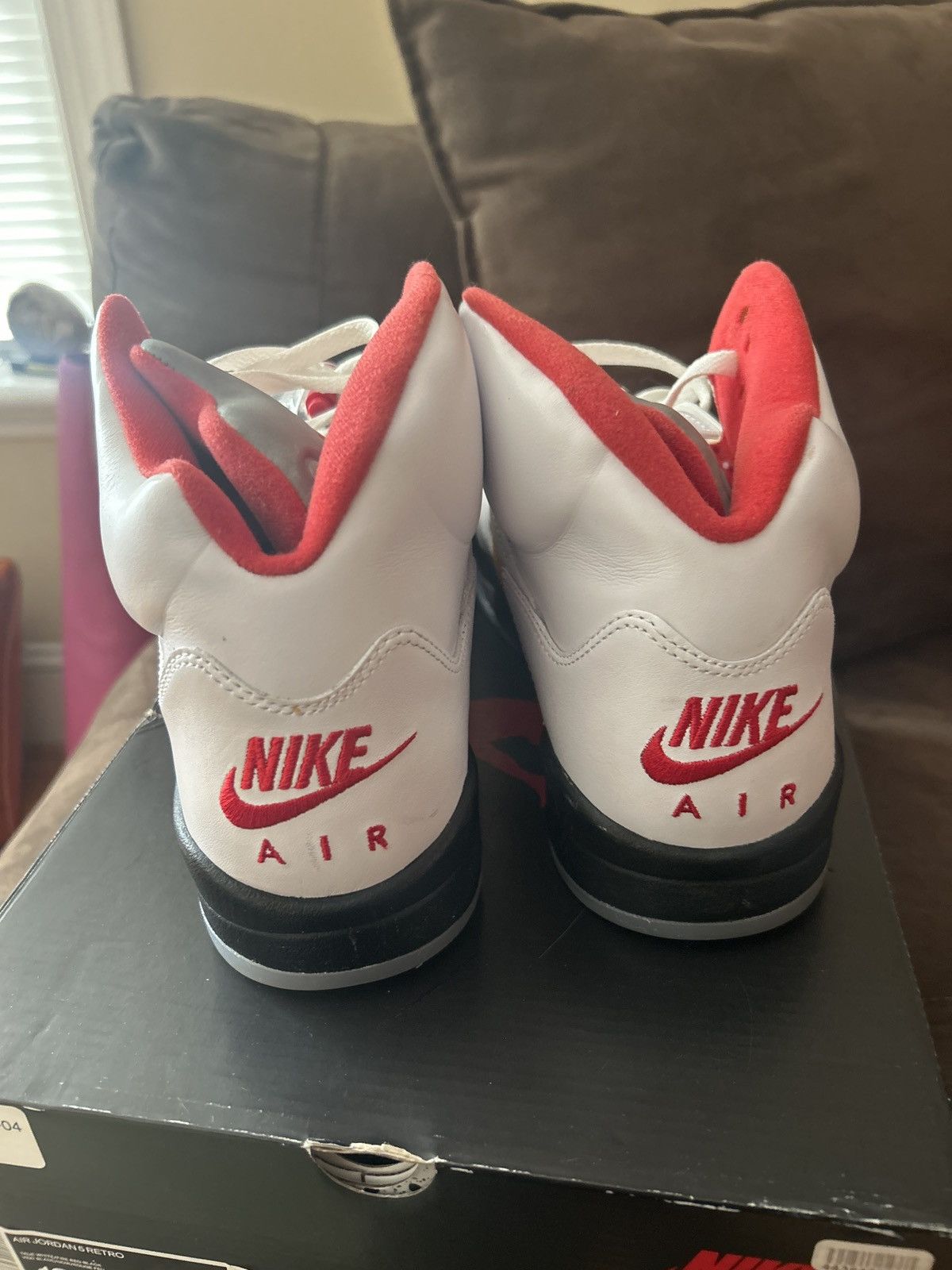 Jordan Brand Jordan 5 Fire Red Size US 12 / EU 45 - 7 Thumbnail