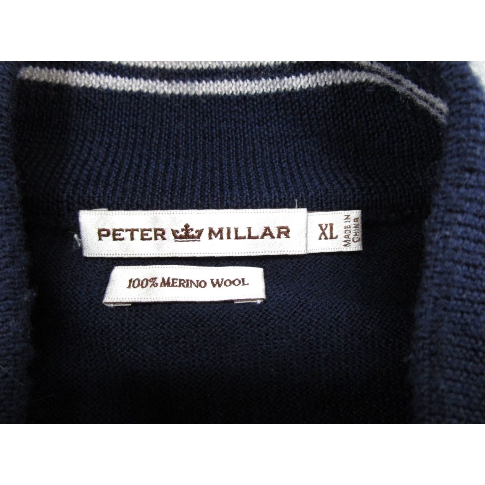 Peter Millar Peter Millar Vest 1/4 Zip Wool Blue Men’s XL Vest Size US XL / EU 56 / 4 - 2 Thumbnail