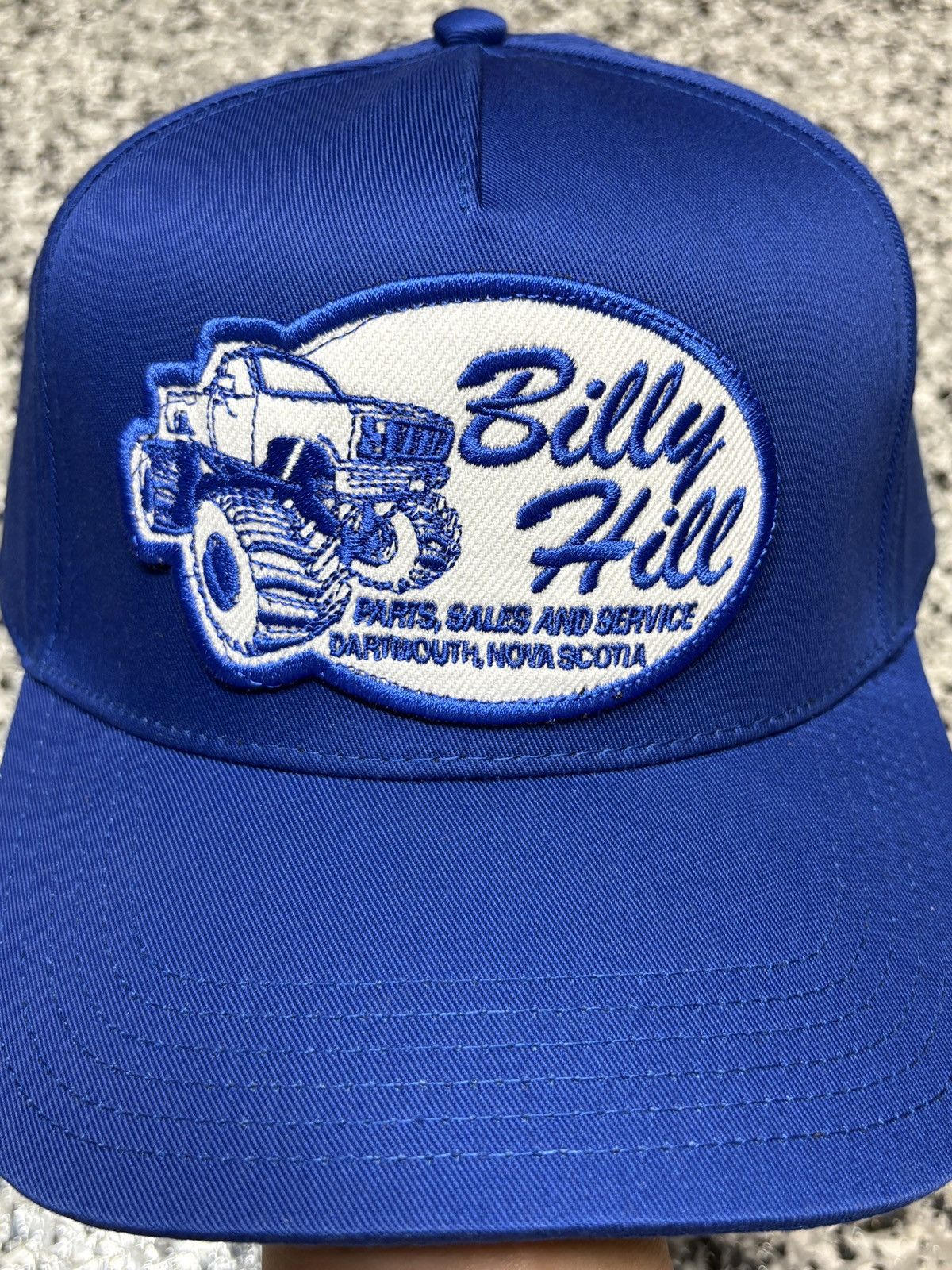 Billy Hill 2021 Billy Hill Blue “Parts, S&S” Patched Truckers Hat OSFM Size ONE SIZE - 5 Thumbnail