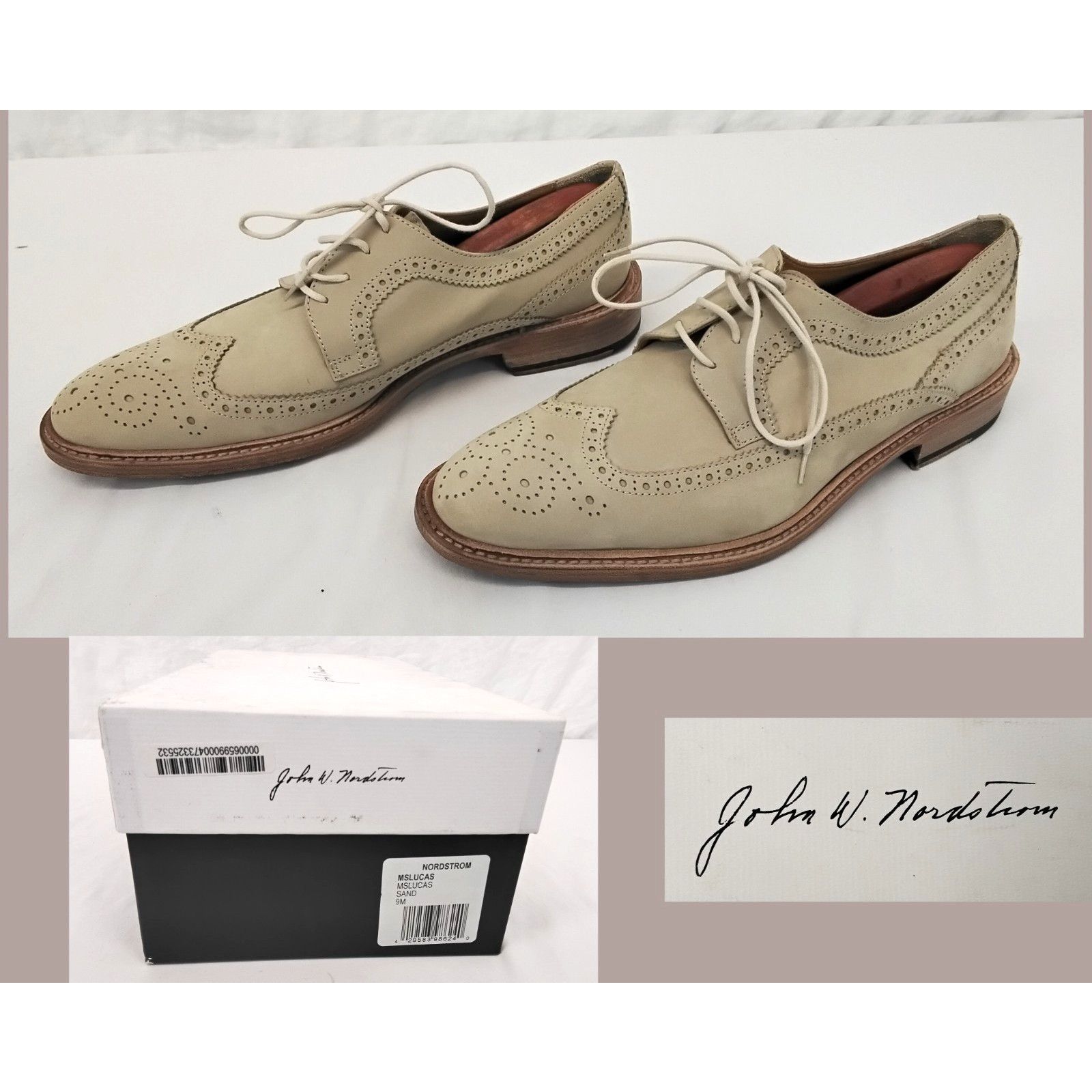 Nordstrom John W. Nordstrom Lucas Dress Shoes Men's Size 9M Sand Suede Size US 9 / EU 42 - 1 Thumbnail