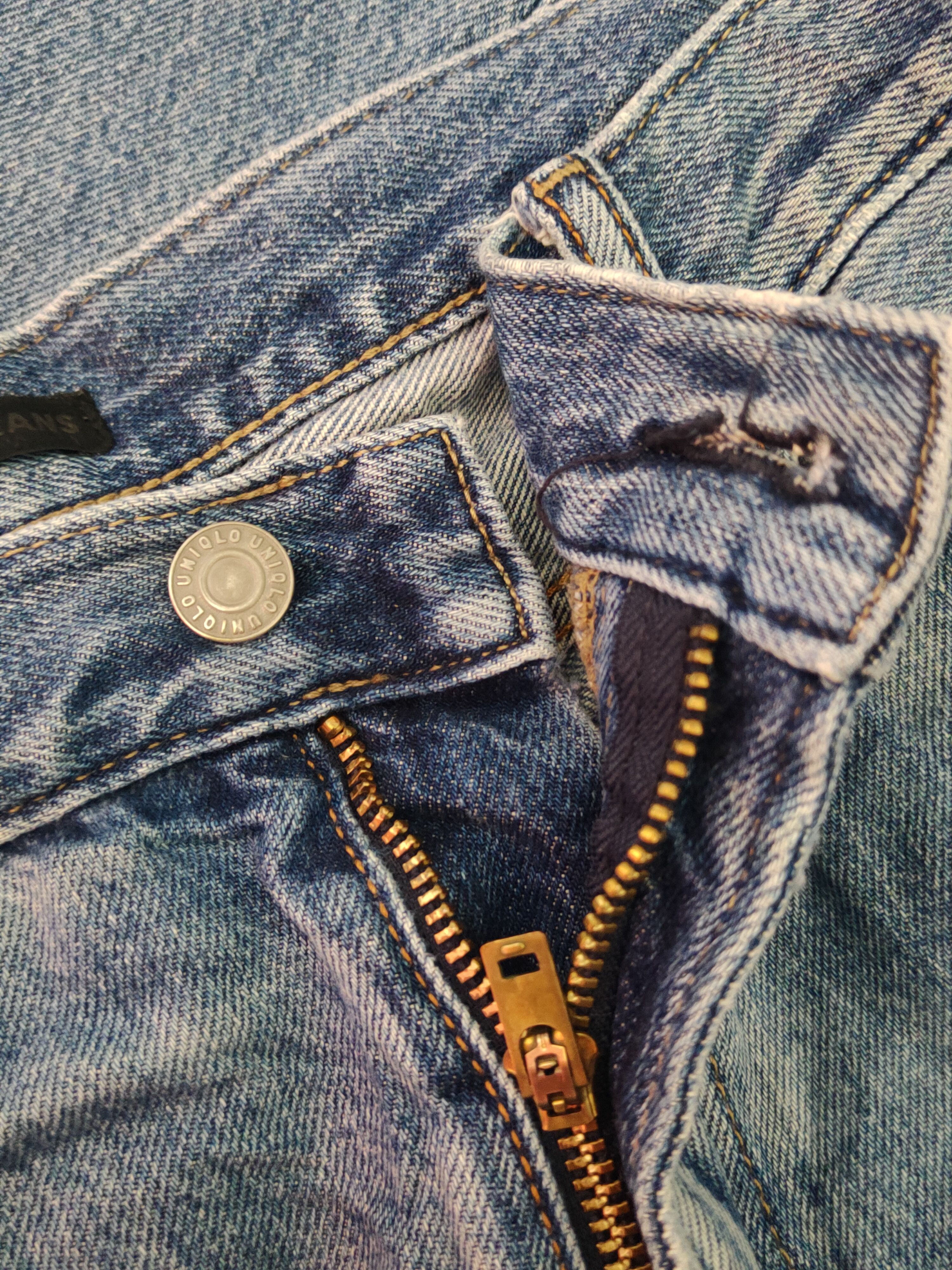 Japanese Brand Uniqlo Blue Faded Distressed Ripped Jeans #S1661 Size US 34 / EU 50 - 13 Thumbnail