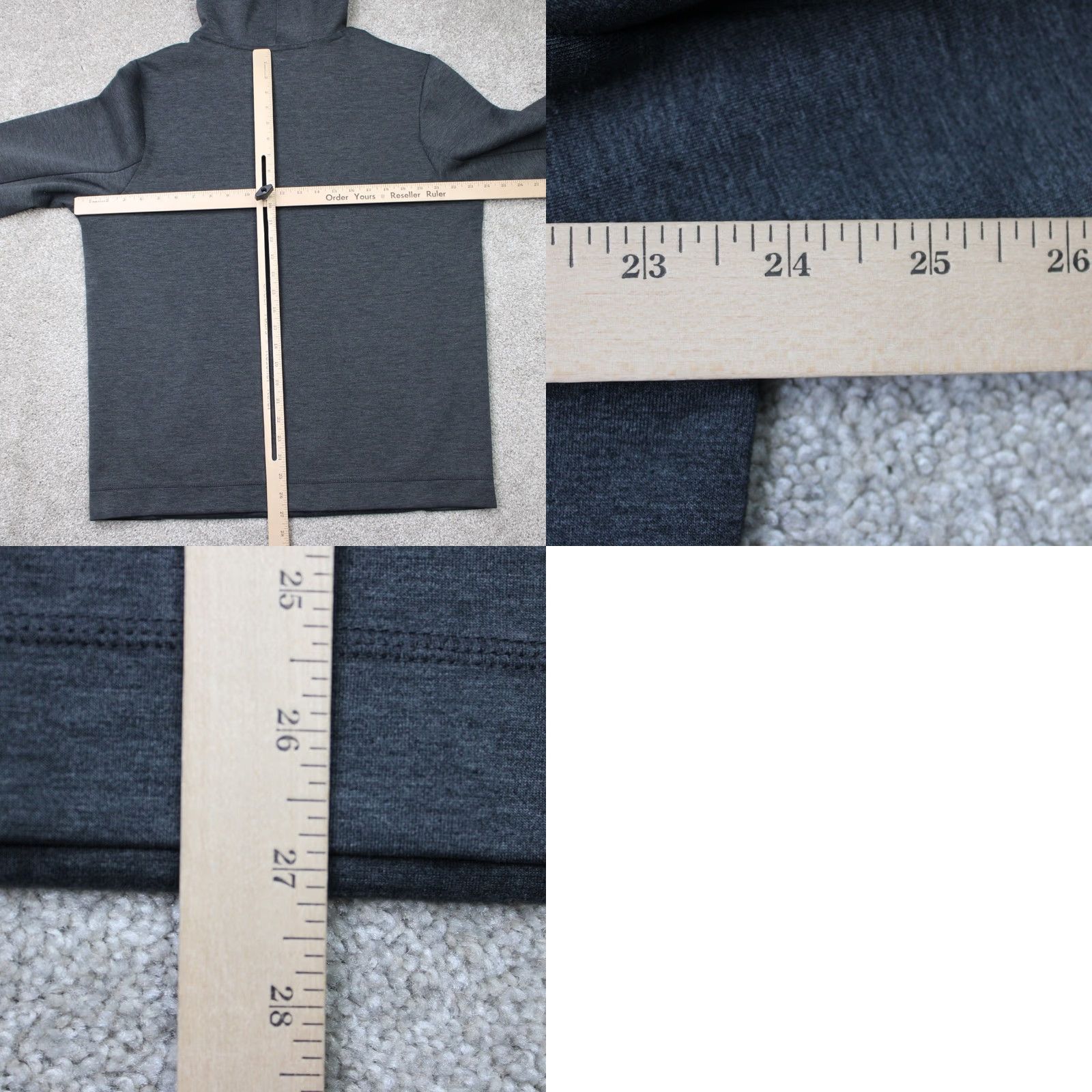 Vintage Skora Hoodie Mens Large Gray Qwick Dry Stretch Hooded Sweatshirt Pullover Size US L / EU 52-54 / 3 - 8 Thumbnail
