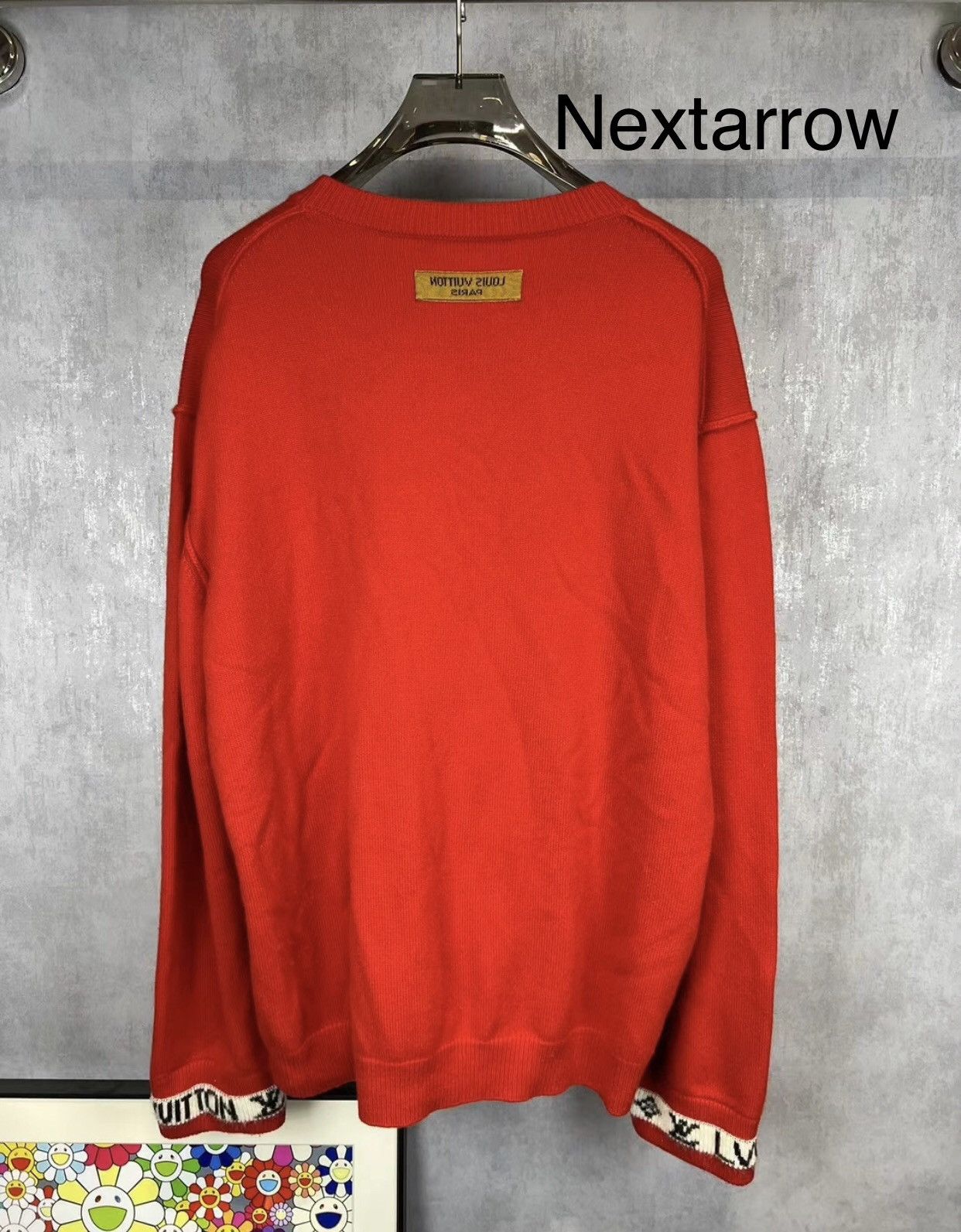 Louis Vuitton LOUIS VUITTON LV Sleeve Logo Cashmere Sweater 2412-Nextarrow Size US XXL / EU 58 / 5 - 2 Thumbnail
